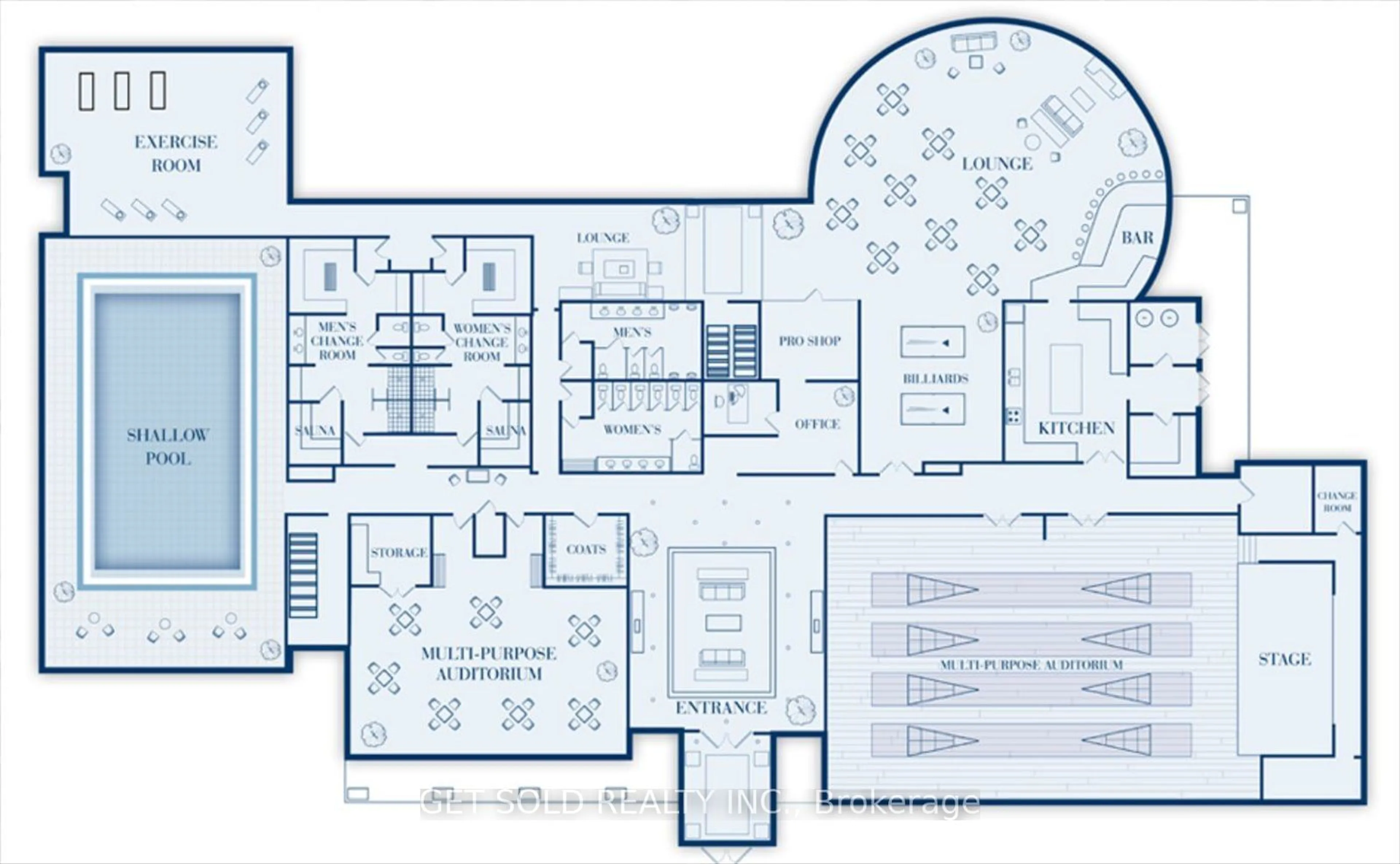 Floor plan for 35 Via Rosedale #206, Brampton Ontario L6R 3J9