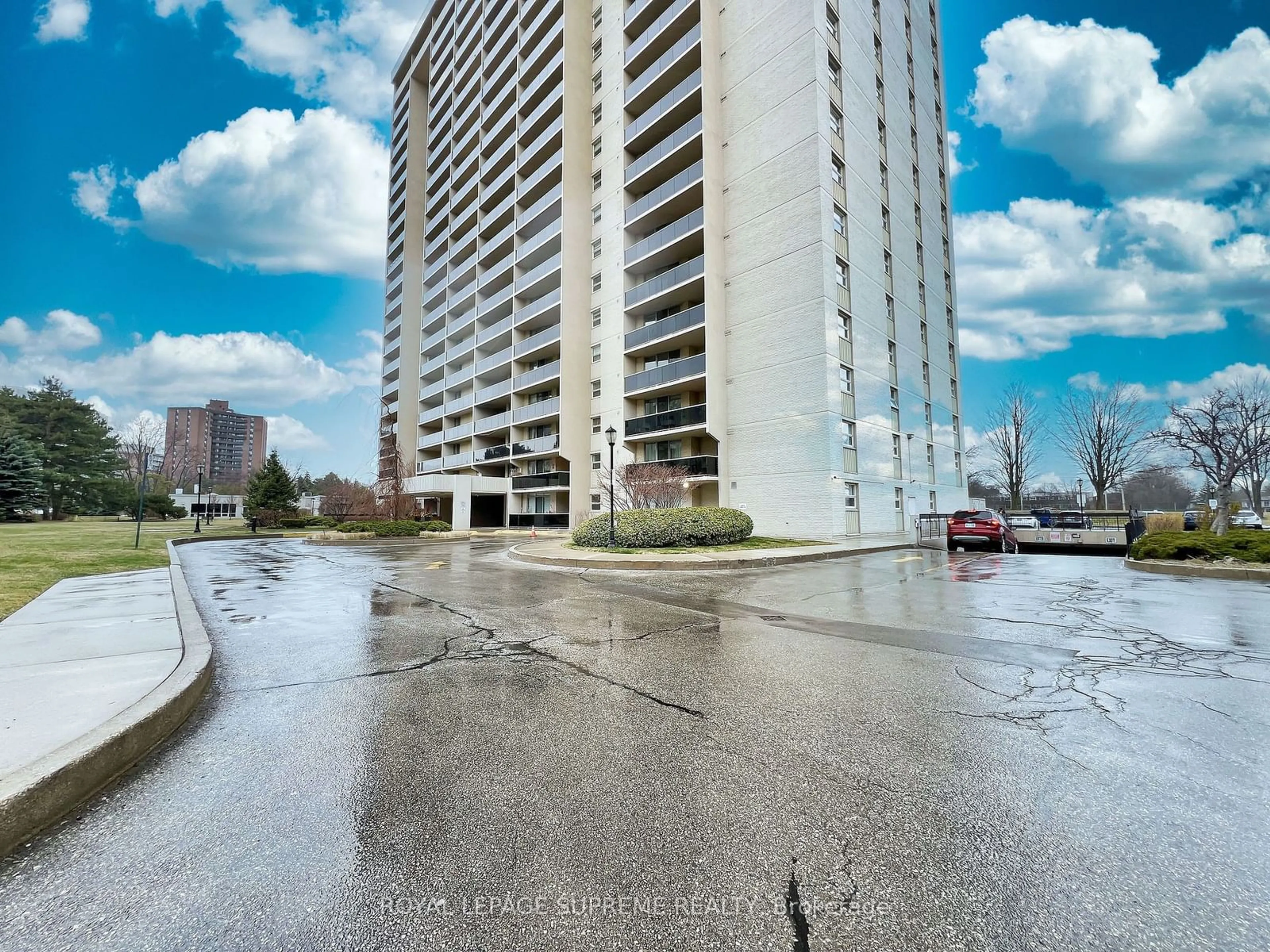 A pic from exterior of the house or condo for 299 Mill Rd #205, Toronto Ontario M9C 4V9