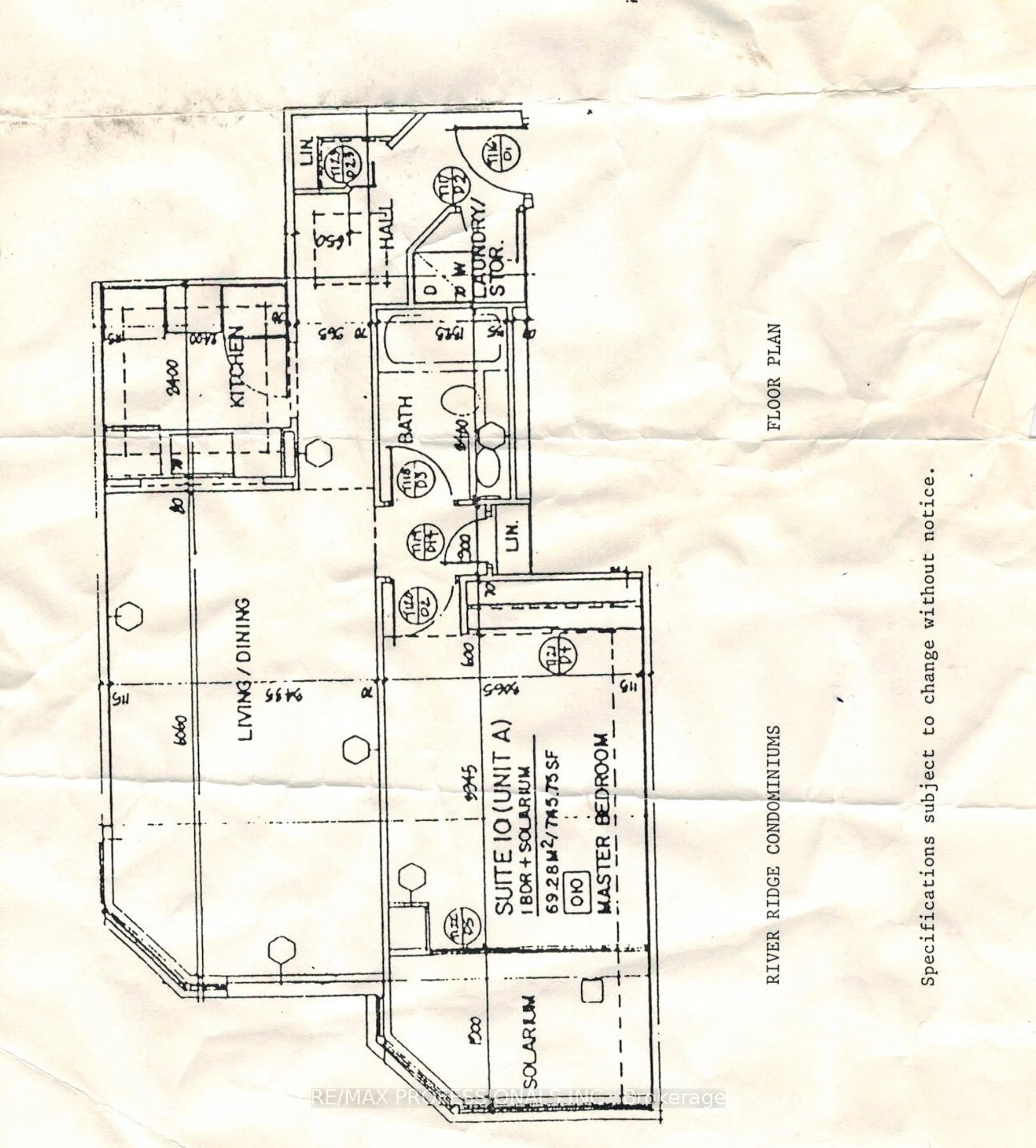 Floor plan for 3 Hickory Tree Rd #1010, Toronto Ontario M9N 3W5