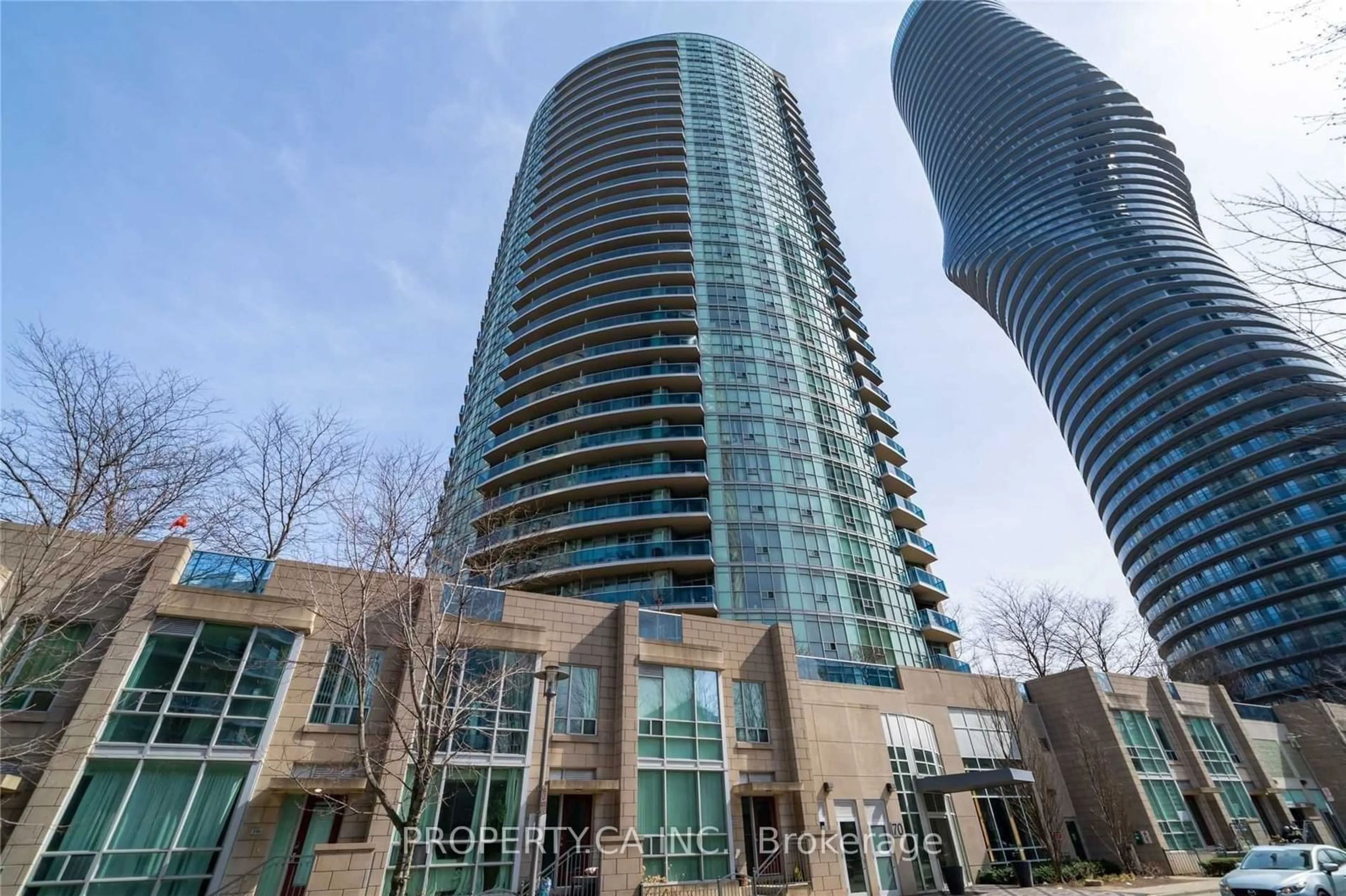 A pic from exterior of the house or condo for 70 Absolute Ave #2606, Mississauga Ontario L4Z 0A4