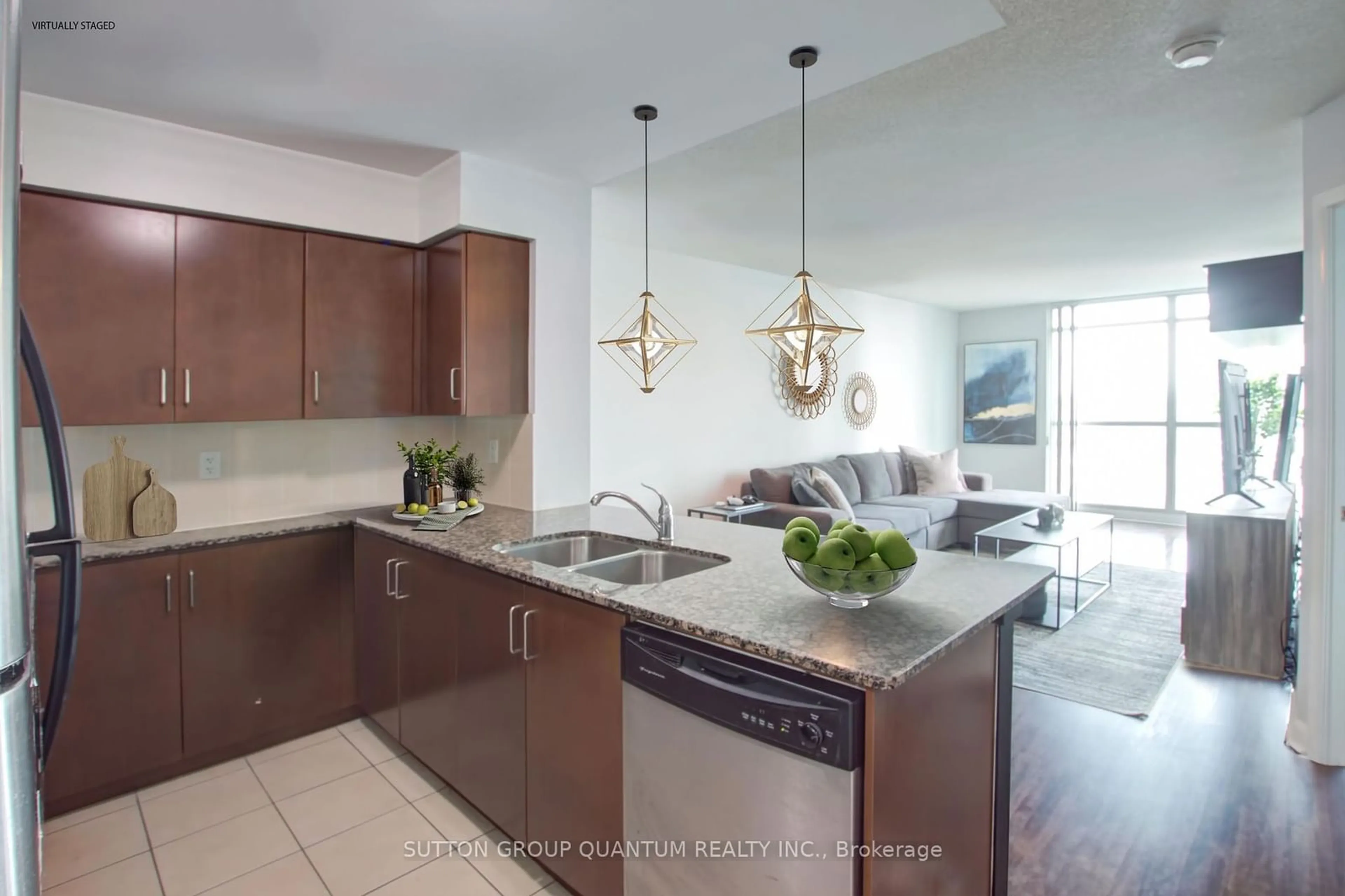 Contemporary kitchen for 235 Sherway Gardens Rd #1401, Toronto Ontario M9C 0A2