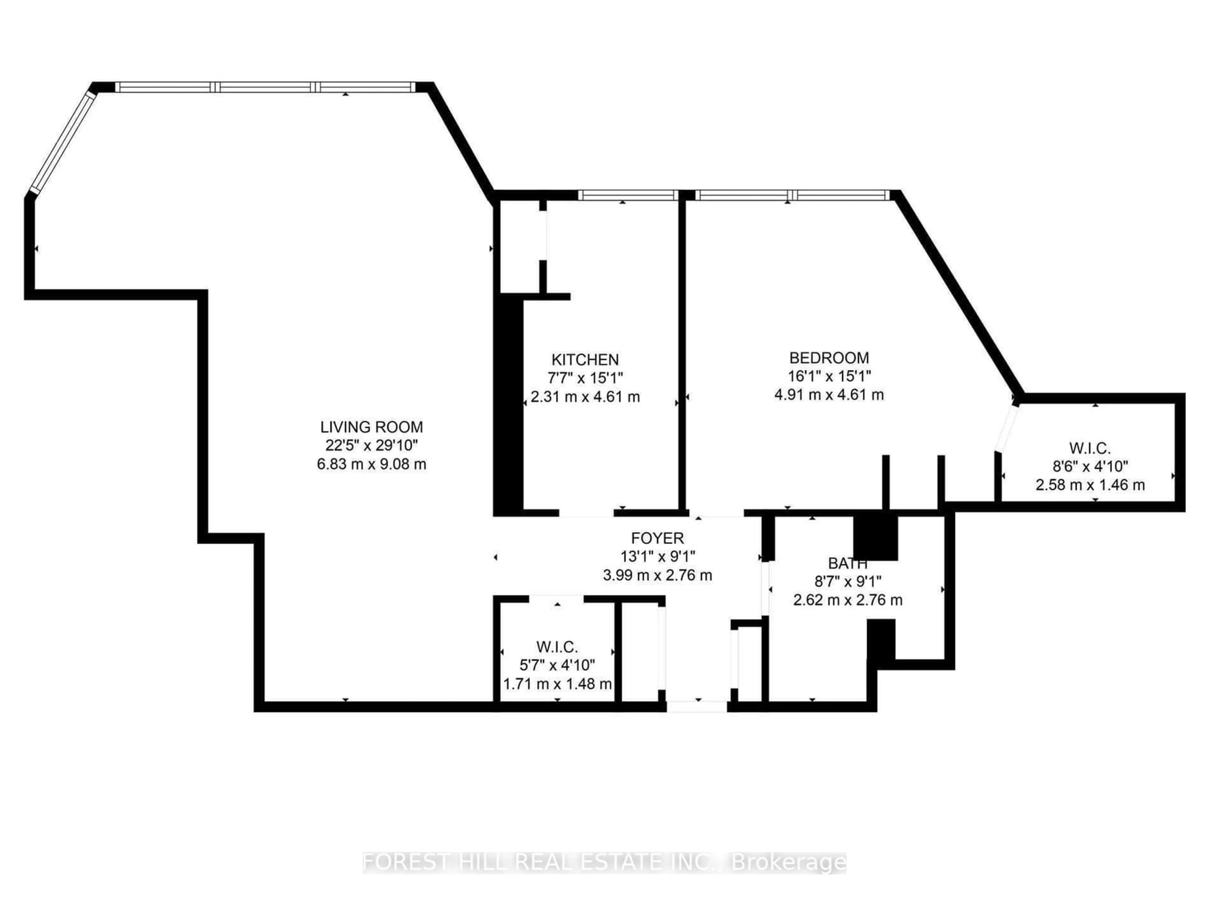 Floor plan for 1300 Bloor St #901, Mississauga Ontario L4Y 3Z2