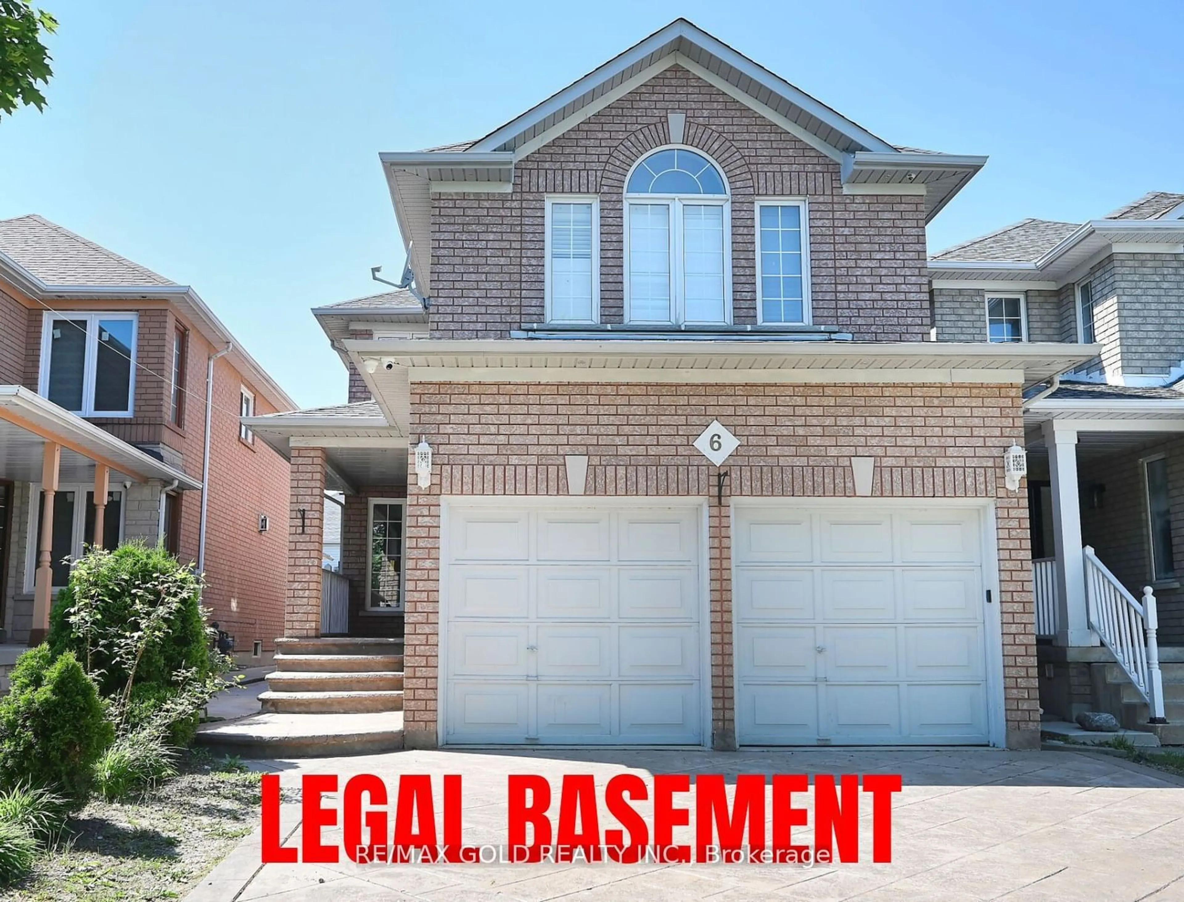 Frontside or backside of a home for 6 Oatfield Rd, Brampton Ontario L6R 1W1