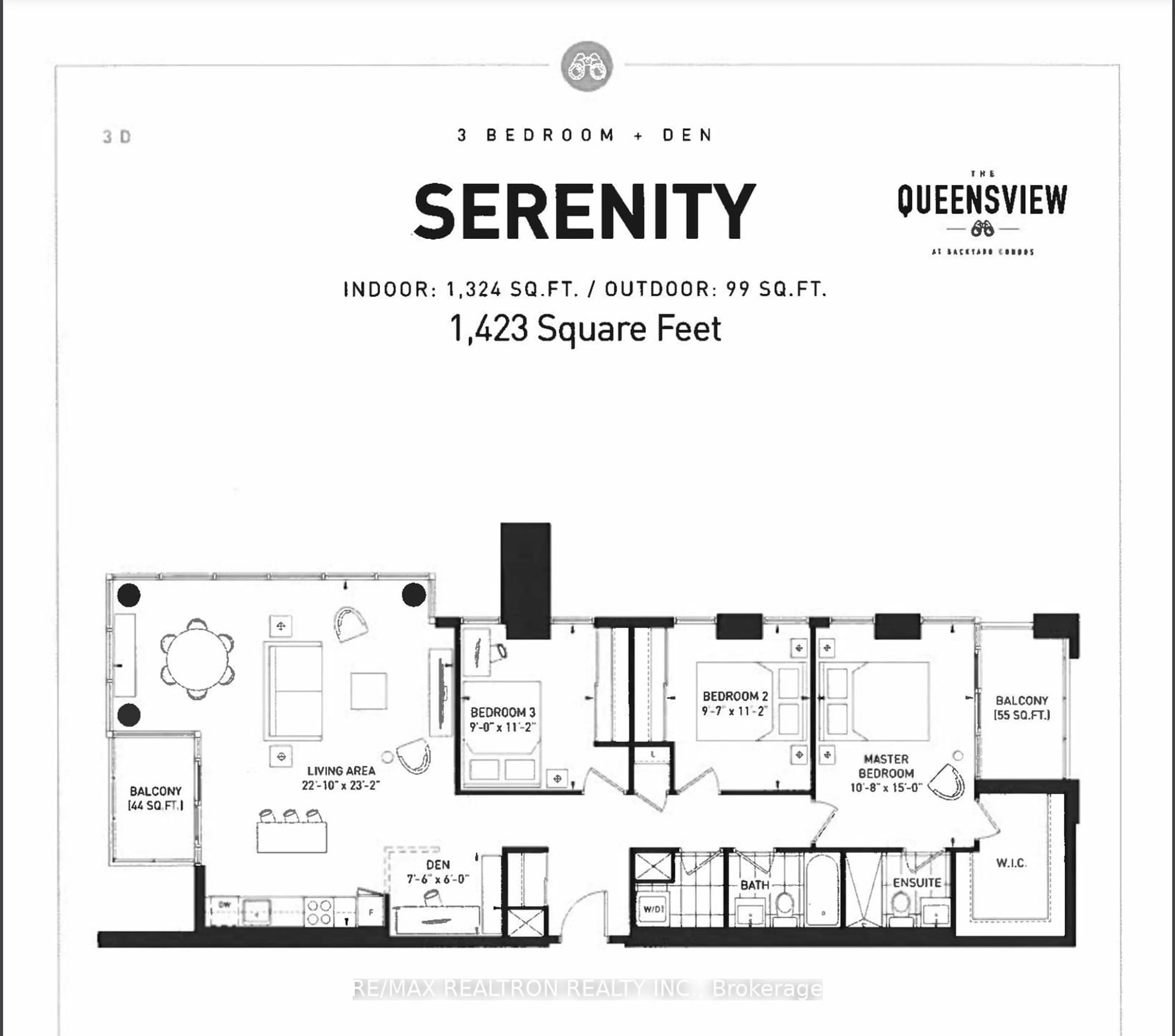 Floor plan for 25 Neighbourhood Lane #704, Toronto Ontario M8Y 0C4