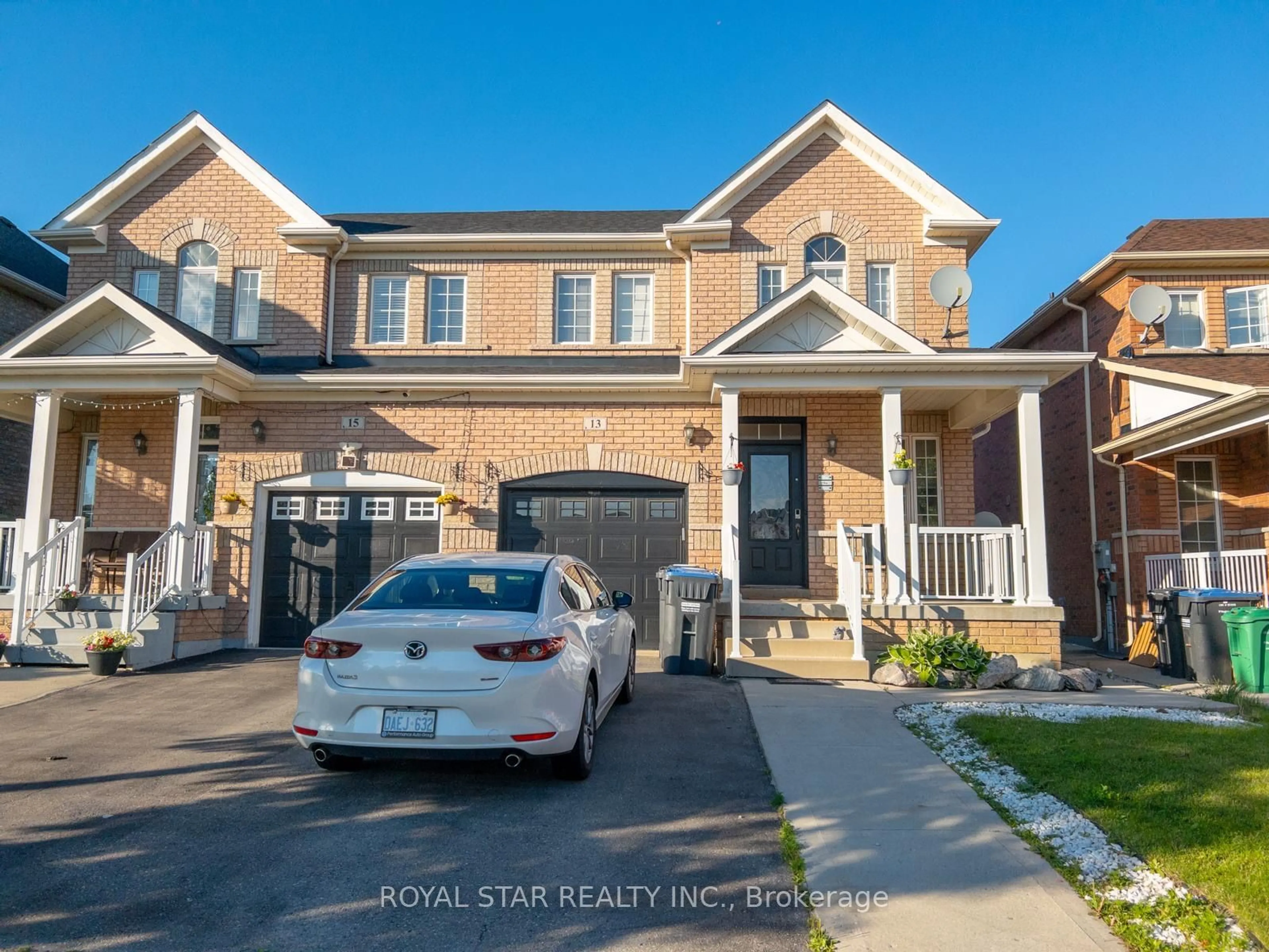 Home with brick exterior material for 13 Fawson Cove Way, Brampton Ontario L6R 0G7