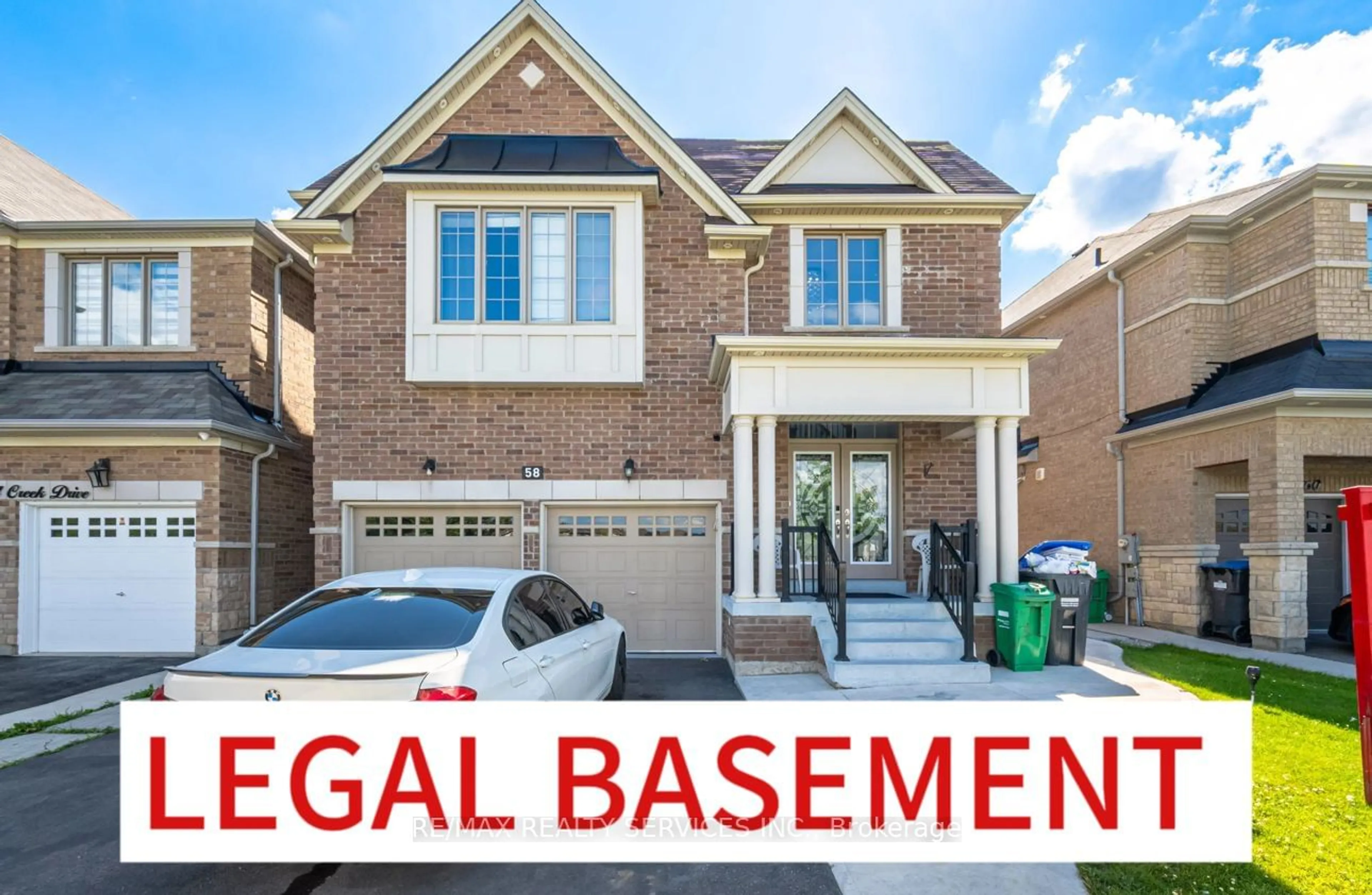 Home with brick exterior material for 58 Russell Creek Dr, Brampton Ontario L6R 0B6