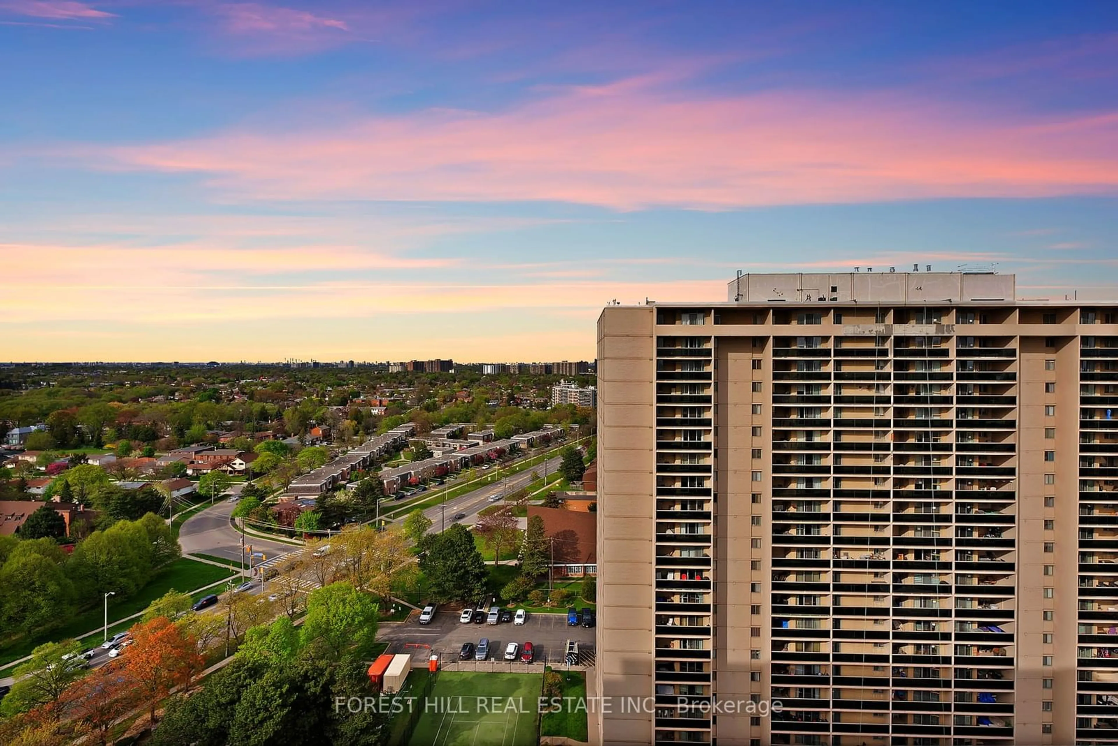 A pic from exterior of the house or condo for 820 Burnhamthorpe Rd #2102, Toronto Ontario M9C 4W2