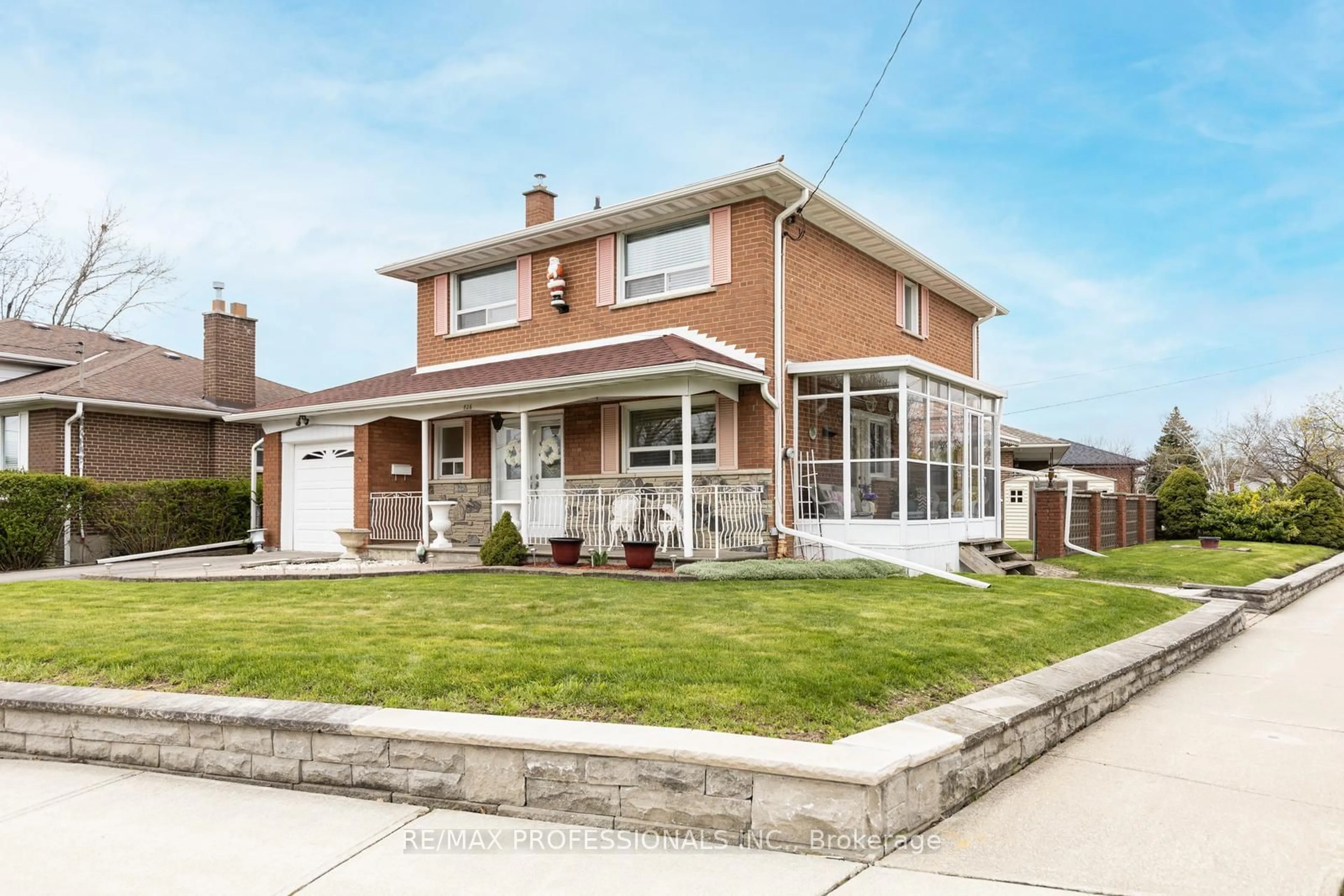 Home with brick exterior material for 426 Renforth Dr, Toronto Ontario M9C 2M7