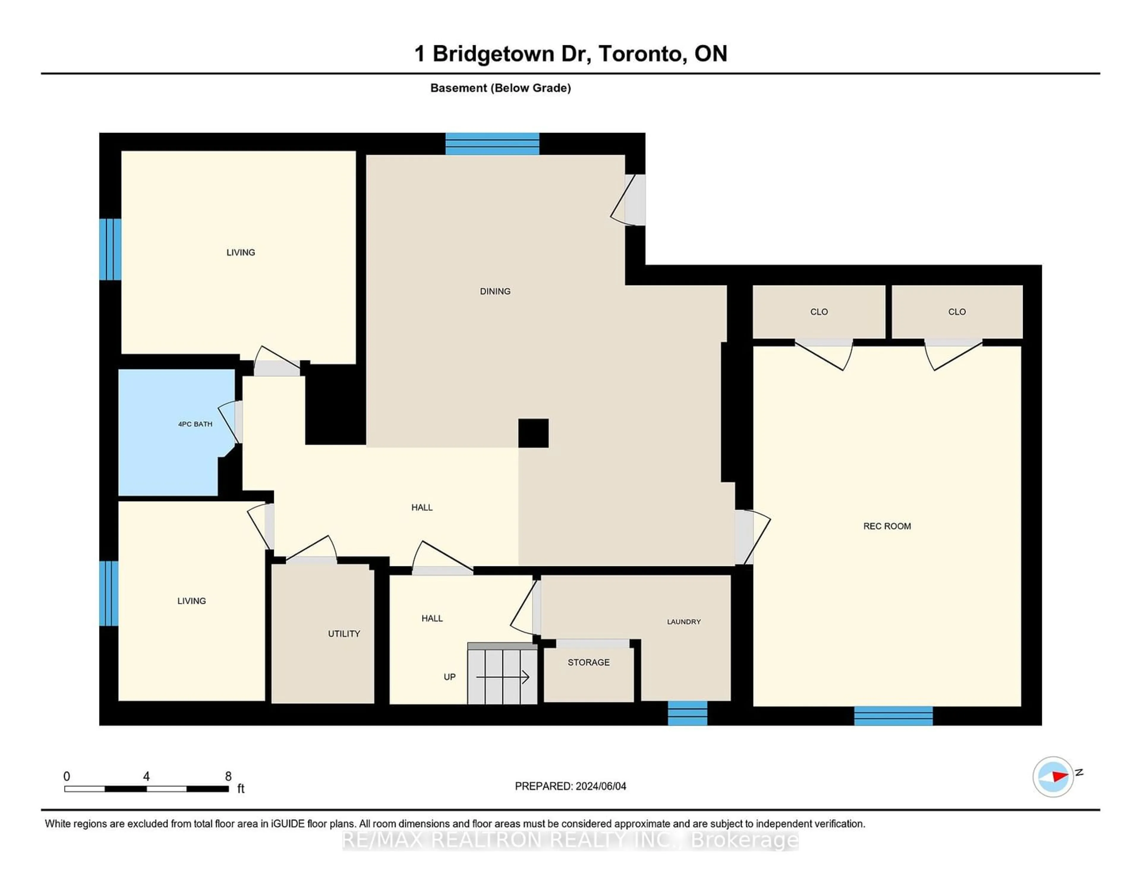 Floor plan for 1 Bridgetown Dr, Toronto Ontario M9C 2P3