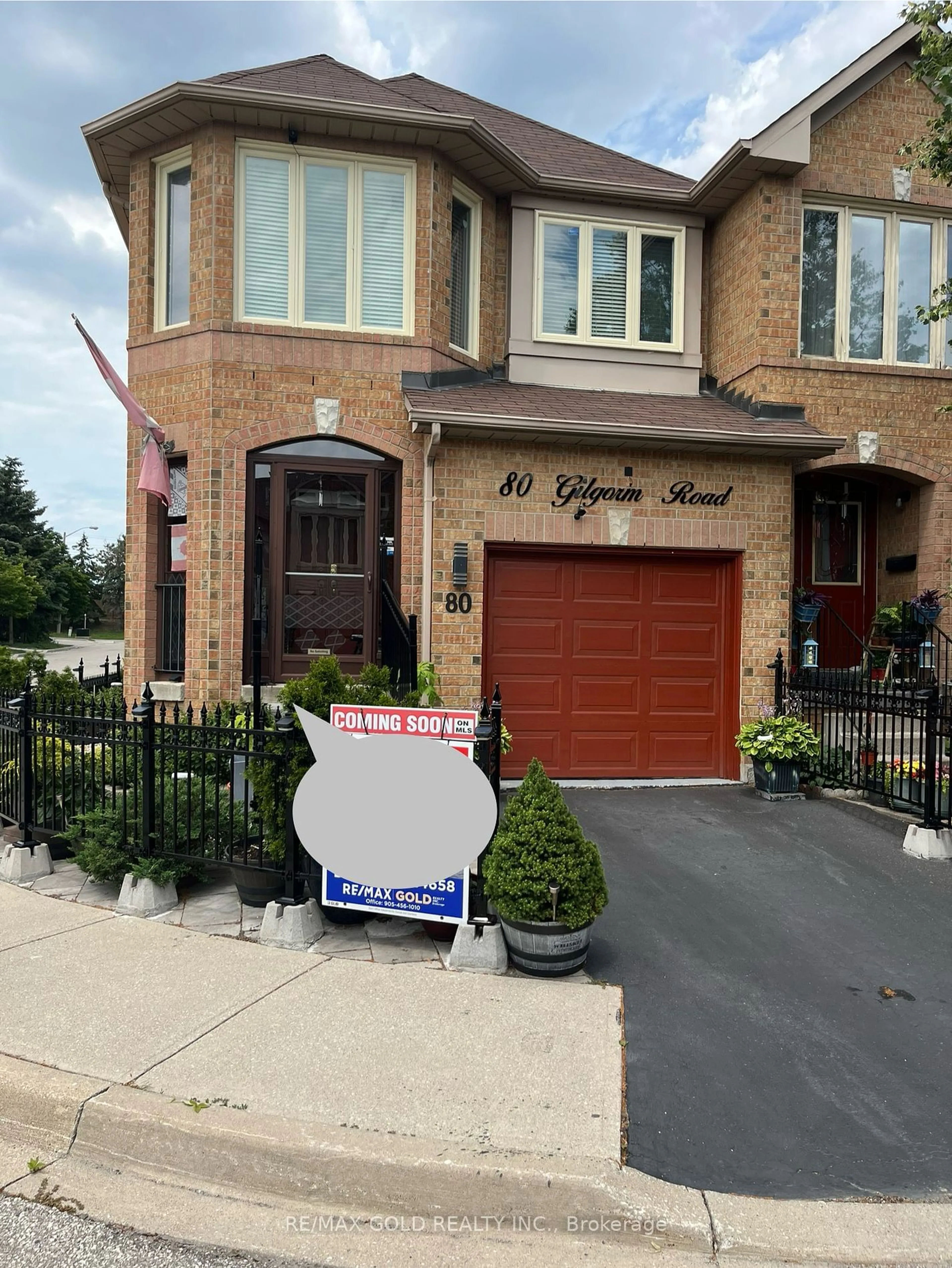 Home with brick exterior material for 80 Gilgorm Rd, Brampton Ontario L6X 4P5