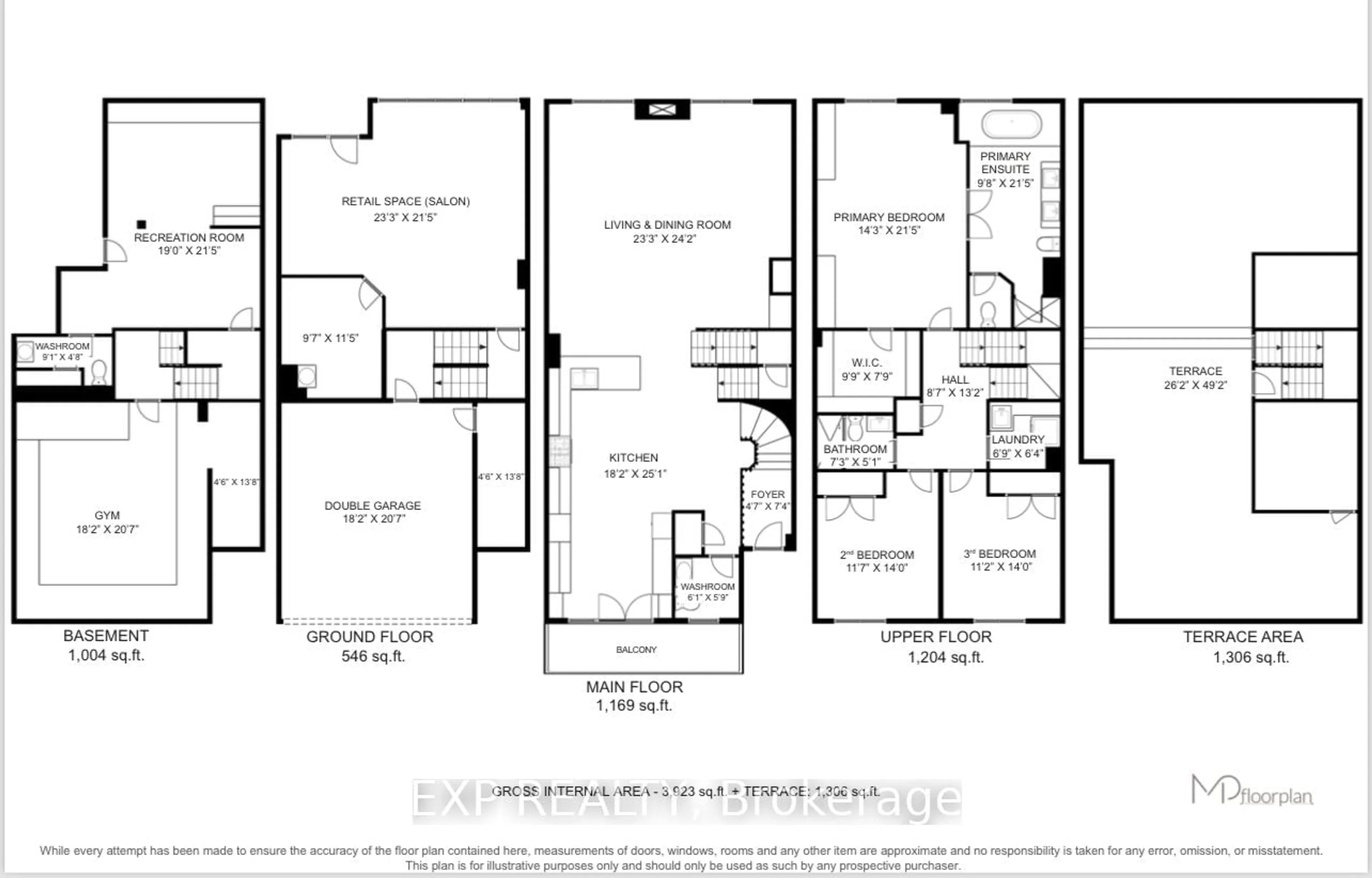 Floor plan for 120 Bronte Rd #7, Oakville Ontario L6L 3C1