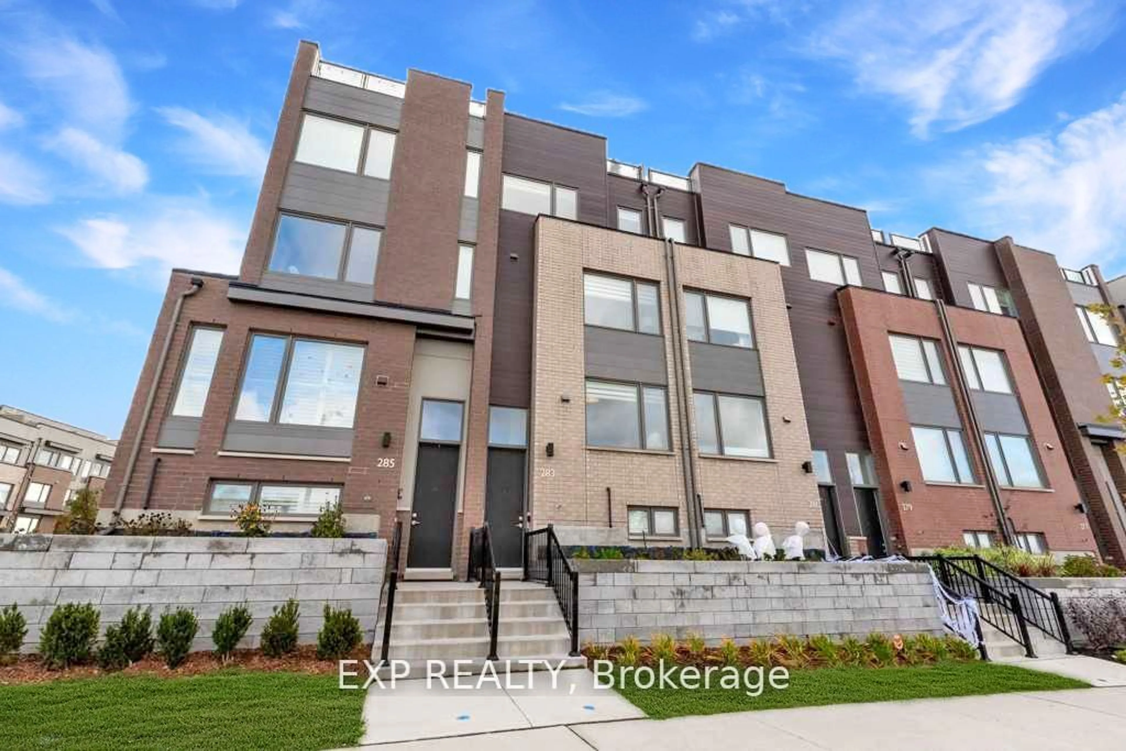 A pic from exterior of the house or condo for 283 Downsview Park, Toronto Ontario M3K 0B6