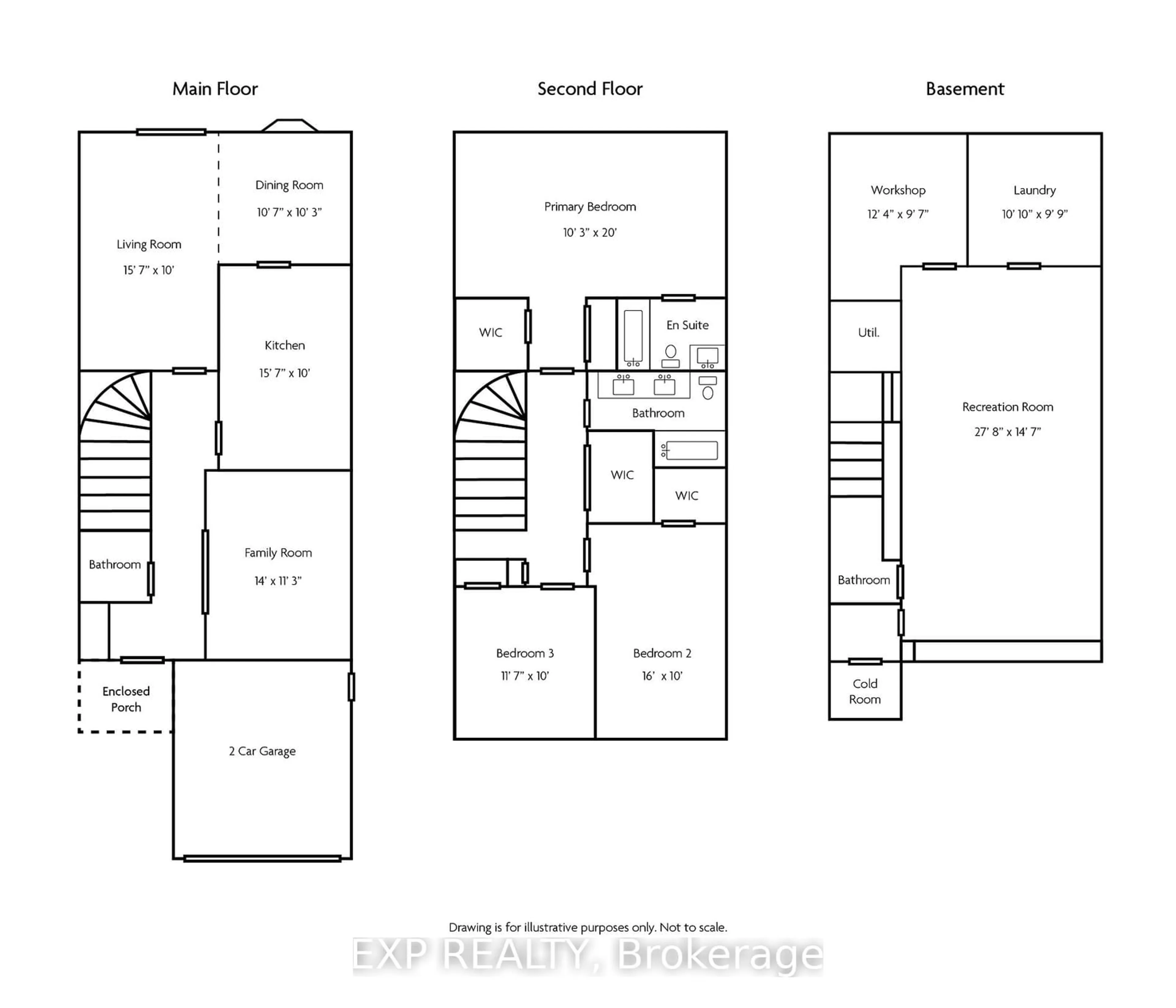 Floor plan for 1666 Shale Oak Mews, Mississauga Ontario L4W 2L8