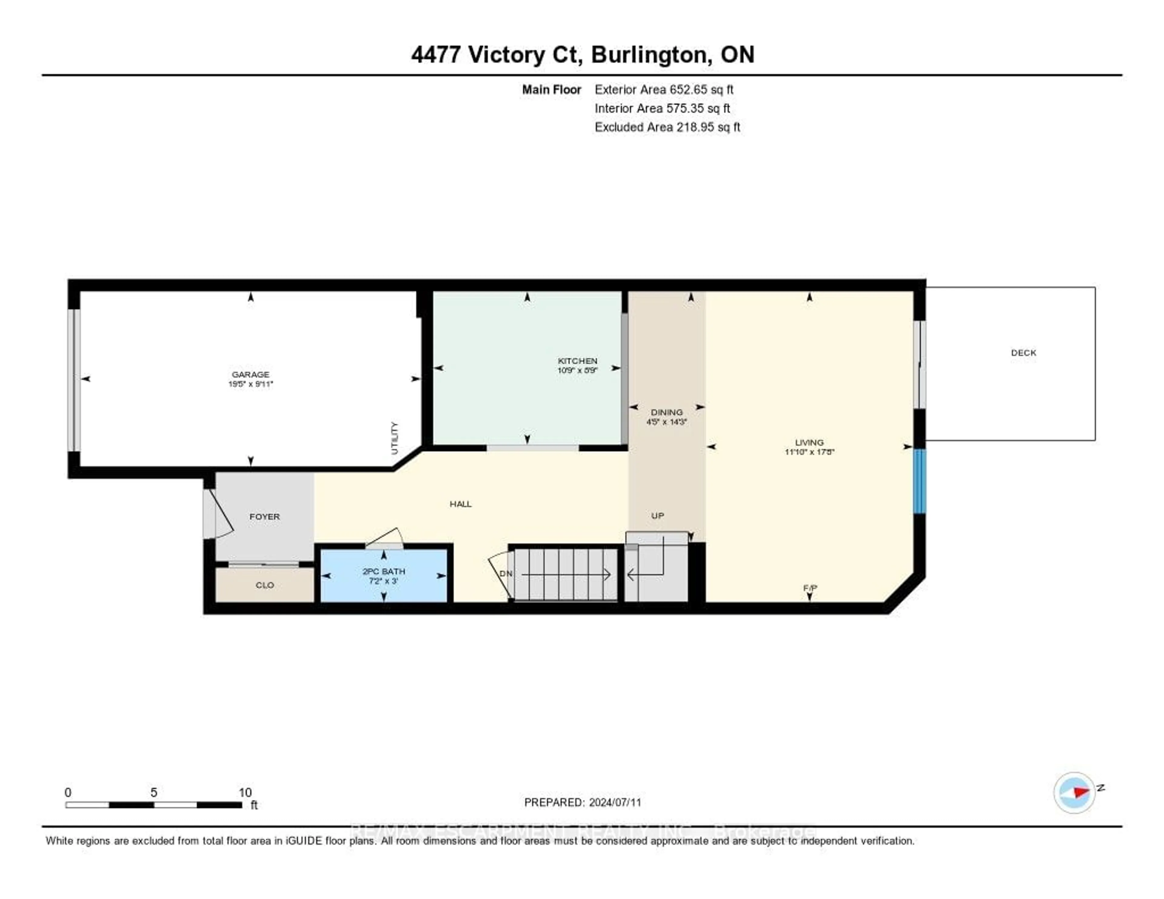 Floor plan for 4477 Victory Crt, Burlington Ontario L7L 6J6
