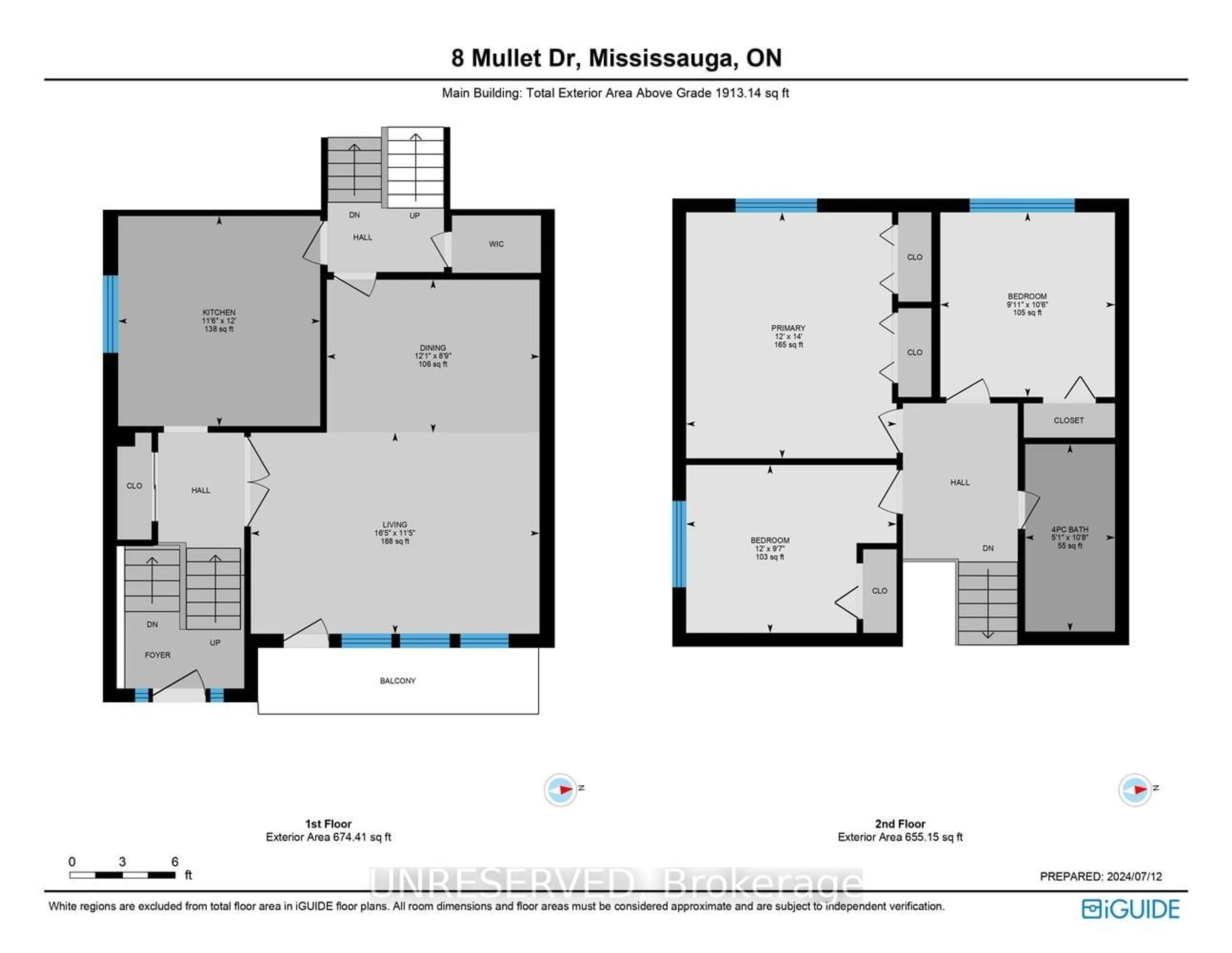 Floor plan for 8 Mullet Dr, Mississauga Ontario L5M 2G3