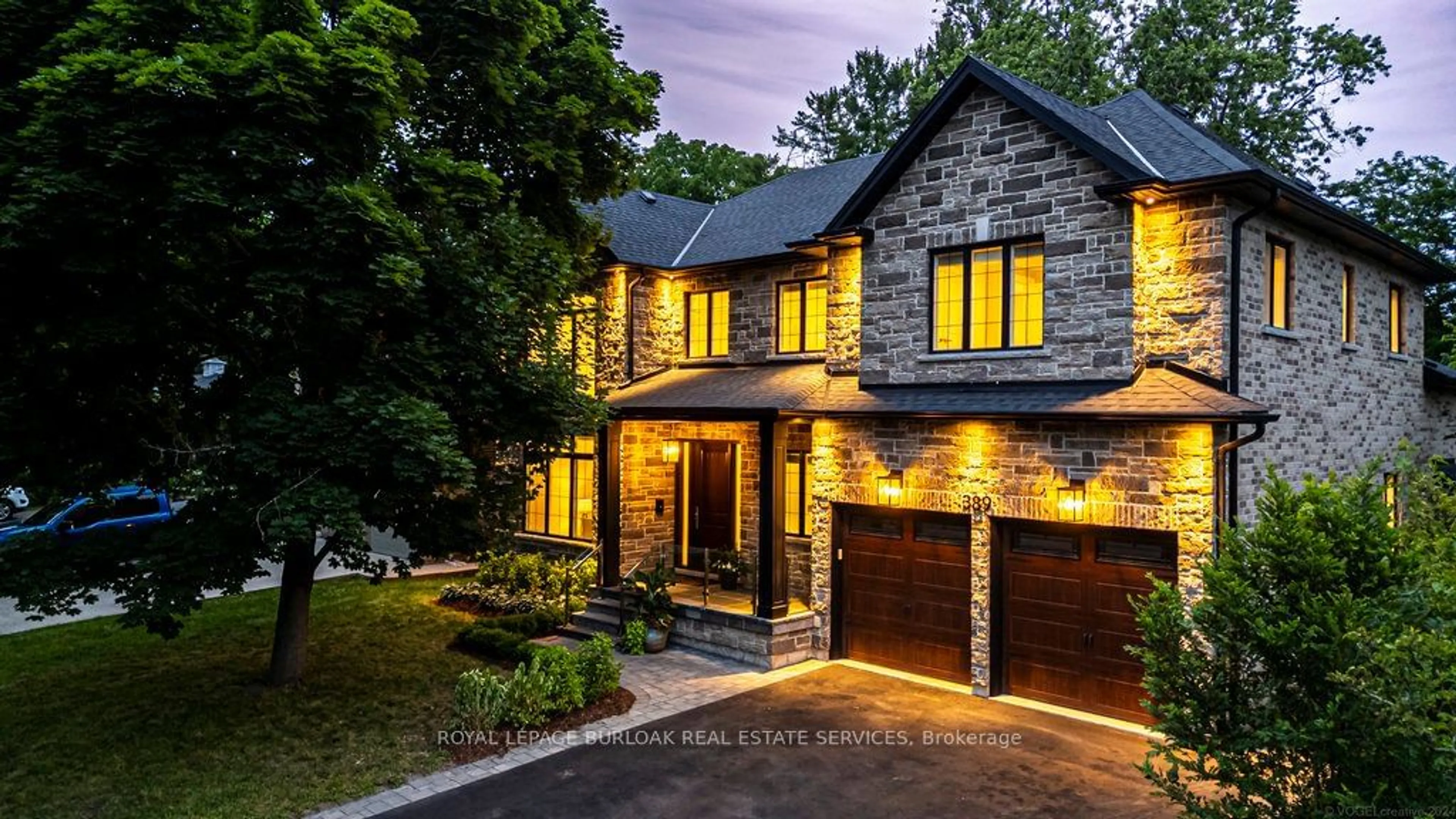 Home with brick exterior material for 389 Belvenia Rd, Burlington Ontario L7L 2G7