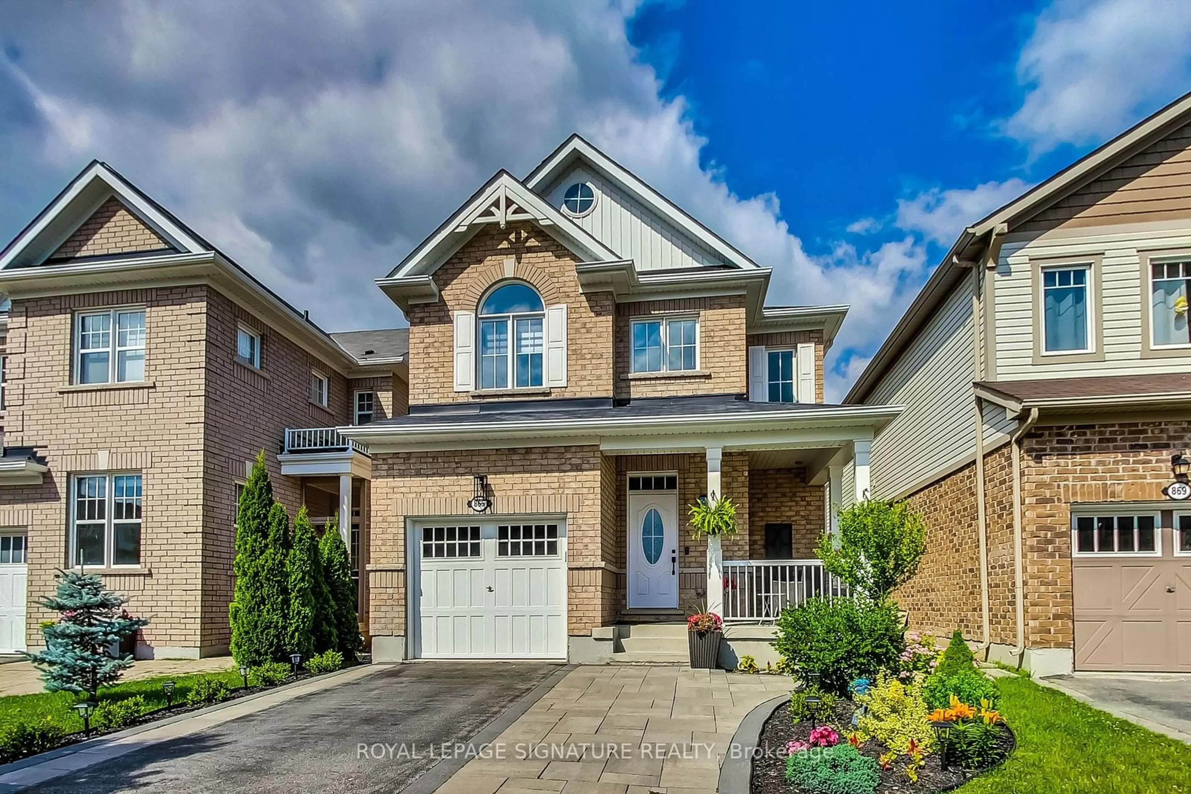 Home with brick exterior material for 865 Asleton Blvd, Milton Ontario L9T 7K3