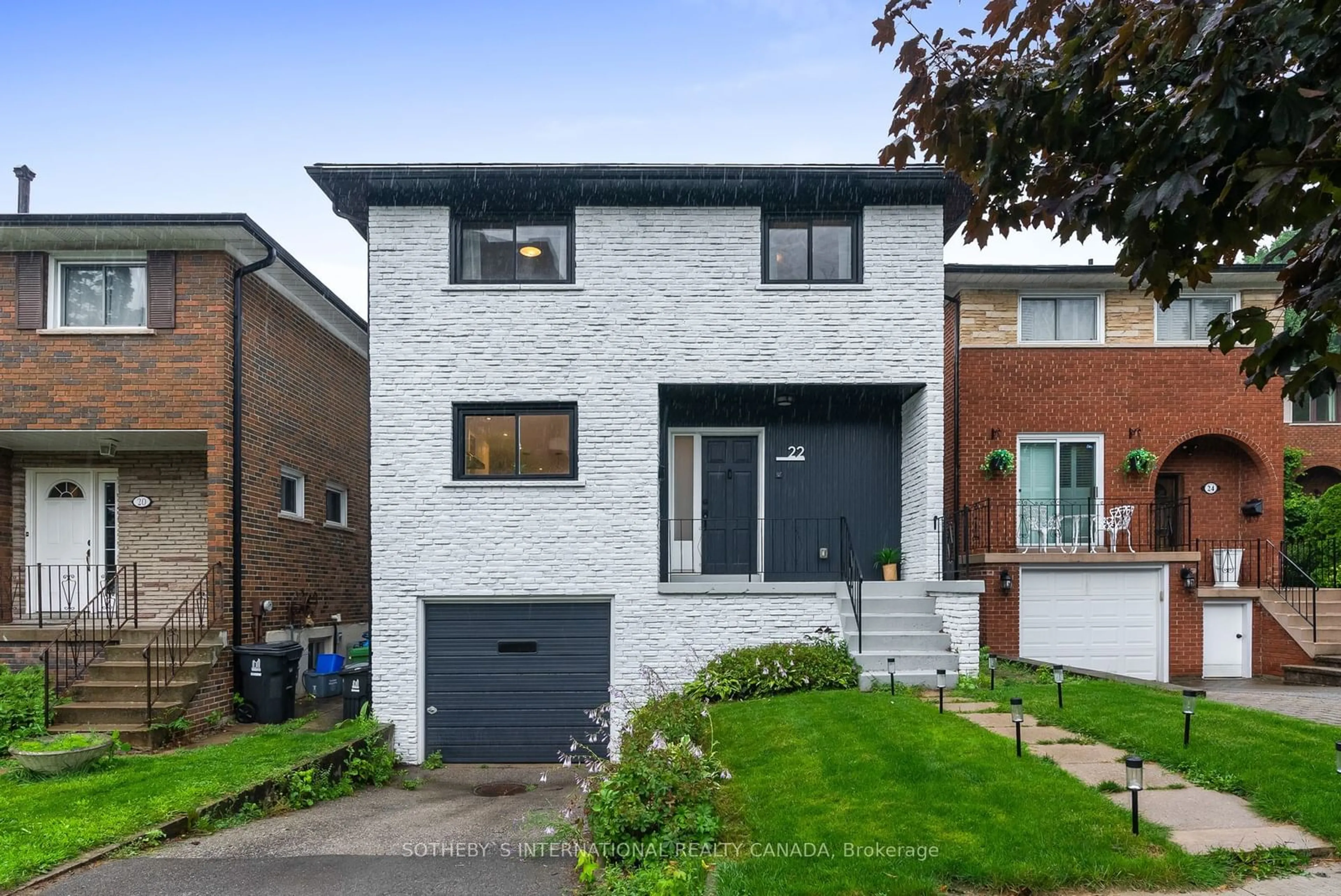 Home with brick exterior material for 22 Ormskirk Crt, Toronto Ontario M6S 1B1