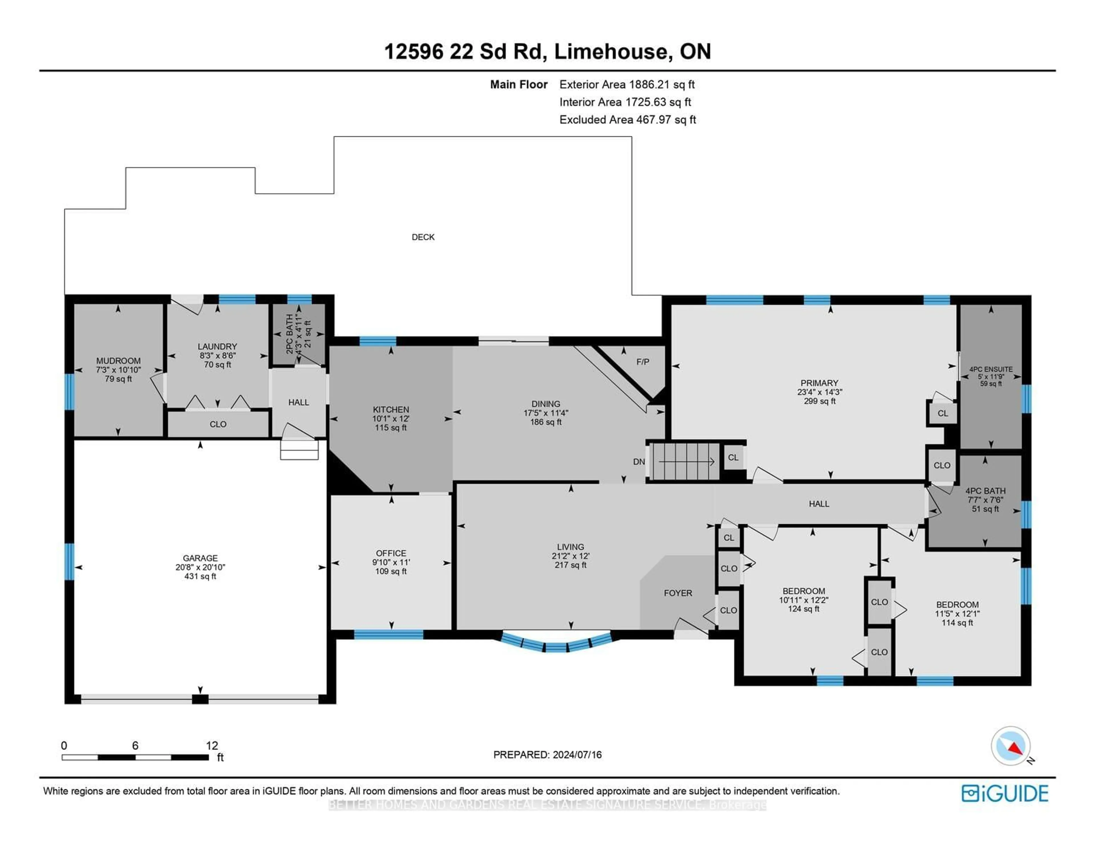Floor plan for 12596 22 Sdrd, Halton Hills Ontario L7G 4S4