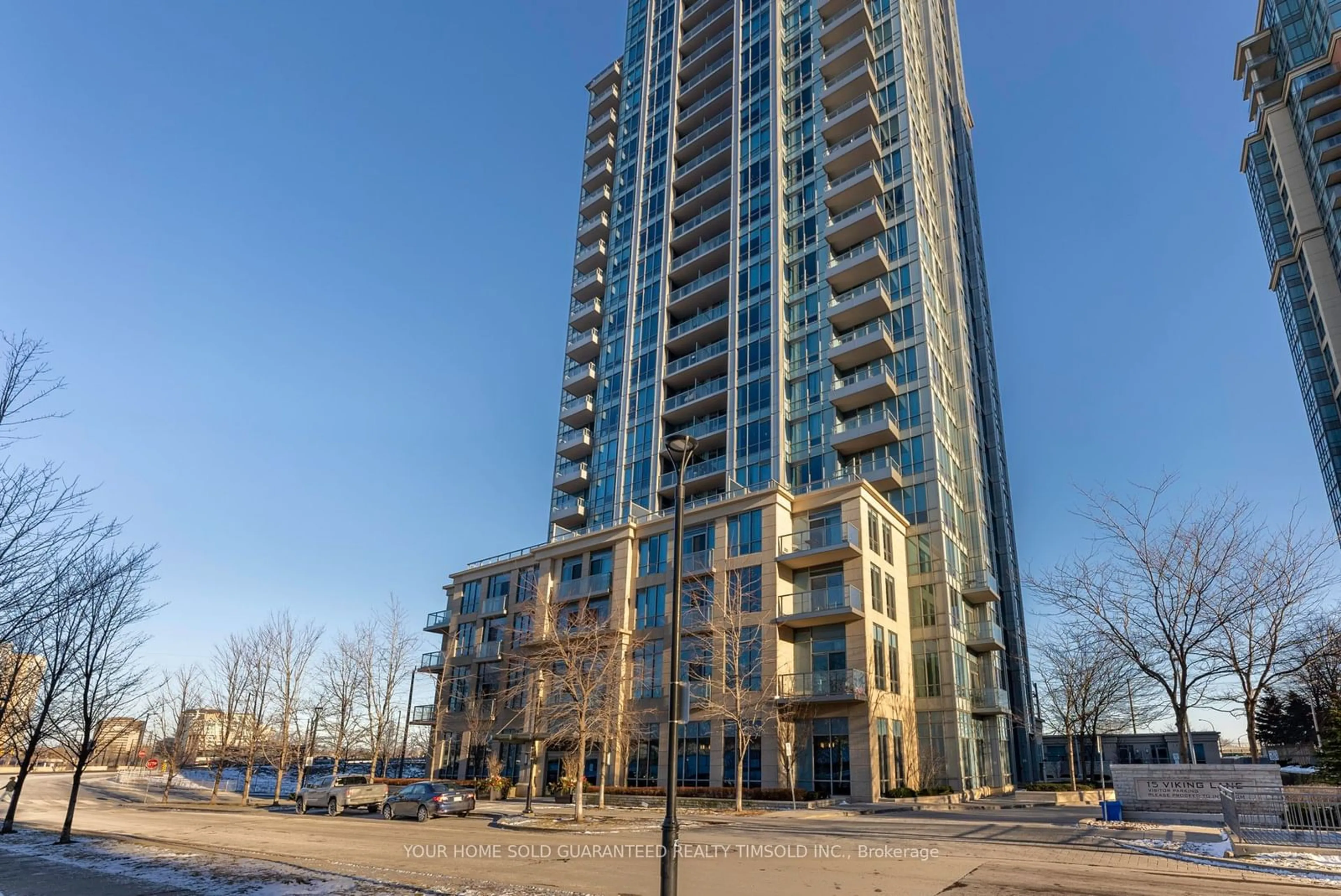 A pic from exterior of the house or condo for 15 Viking Lane #408, Toronto Ontario M9B 0A4
