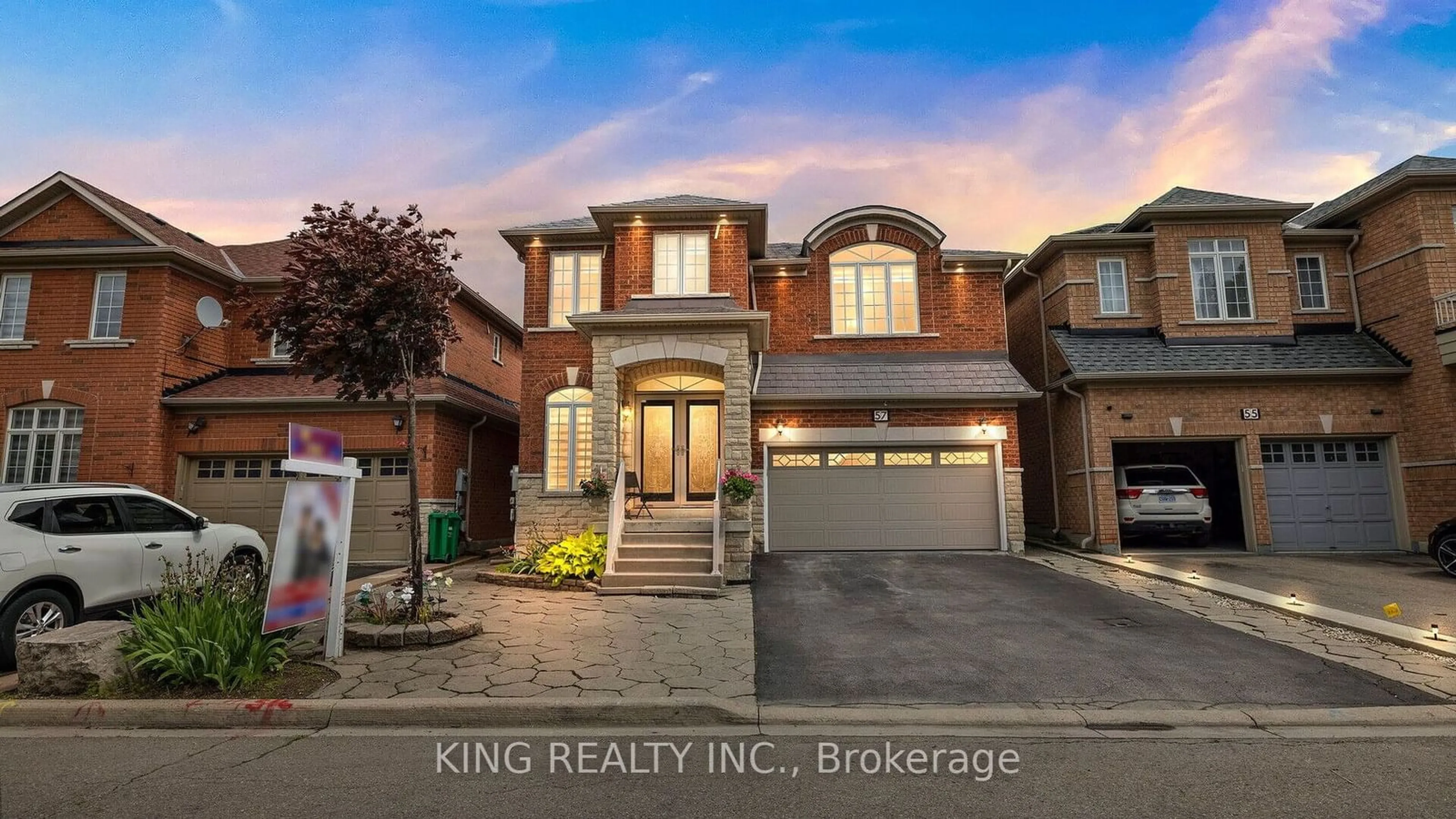 Home with brick exterior material for 57 Cape Dorset Cres, Brampton Ontario L6L 3K9