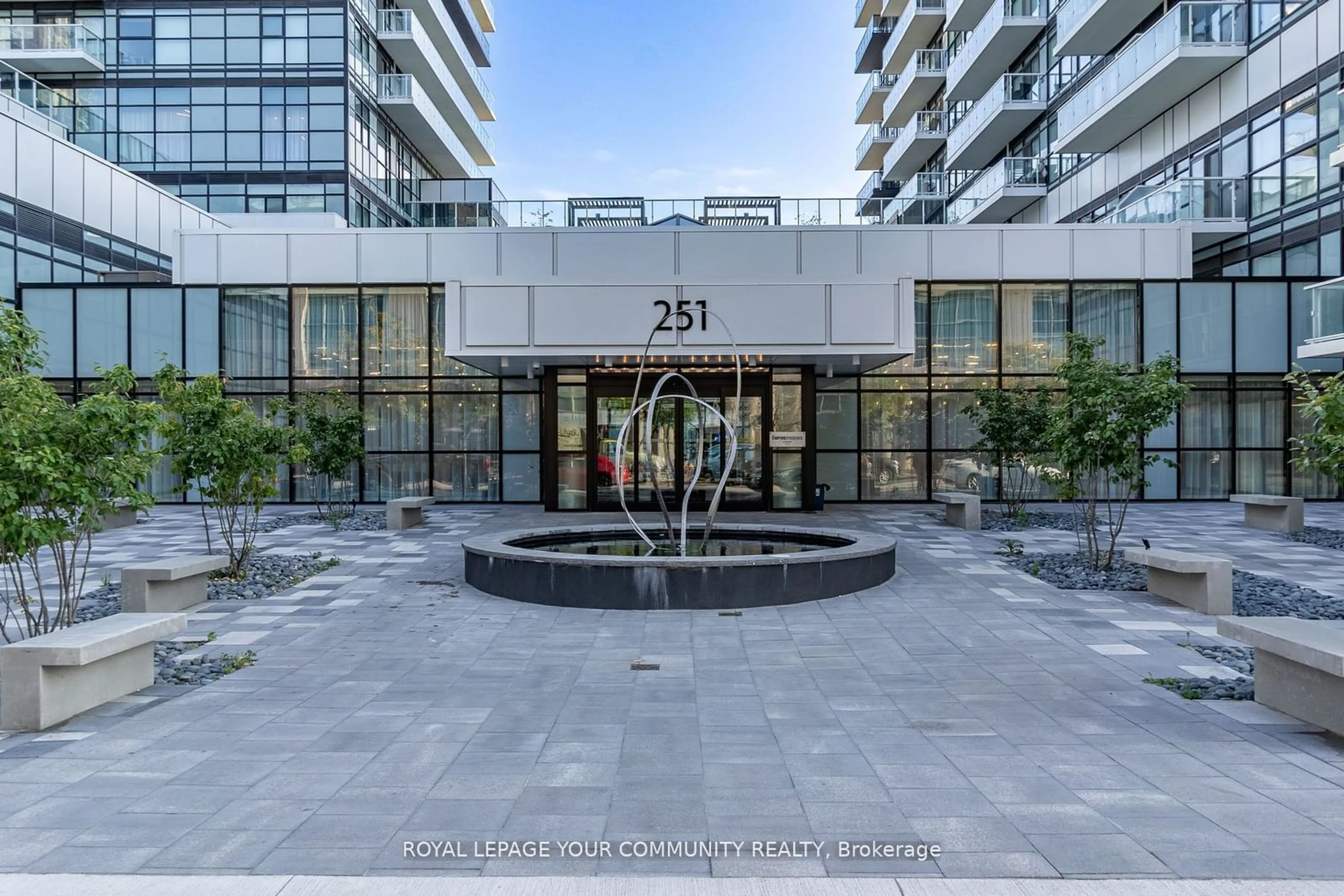 A pic from exterior of the house or condo for 251 Manitoba St #314, Toronto Ontario M8Y 0C7