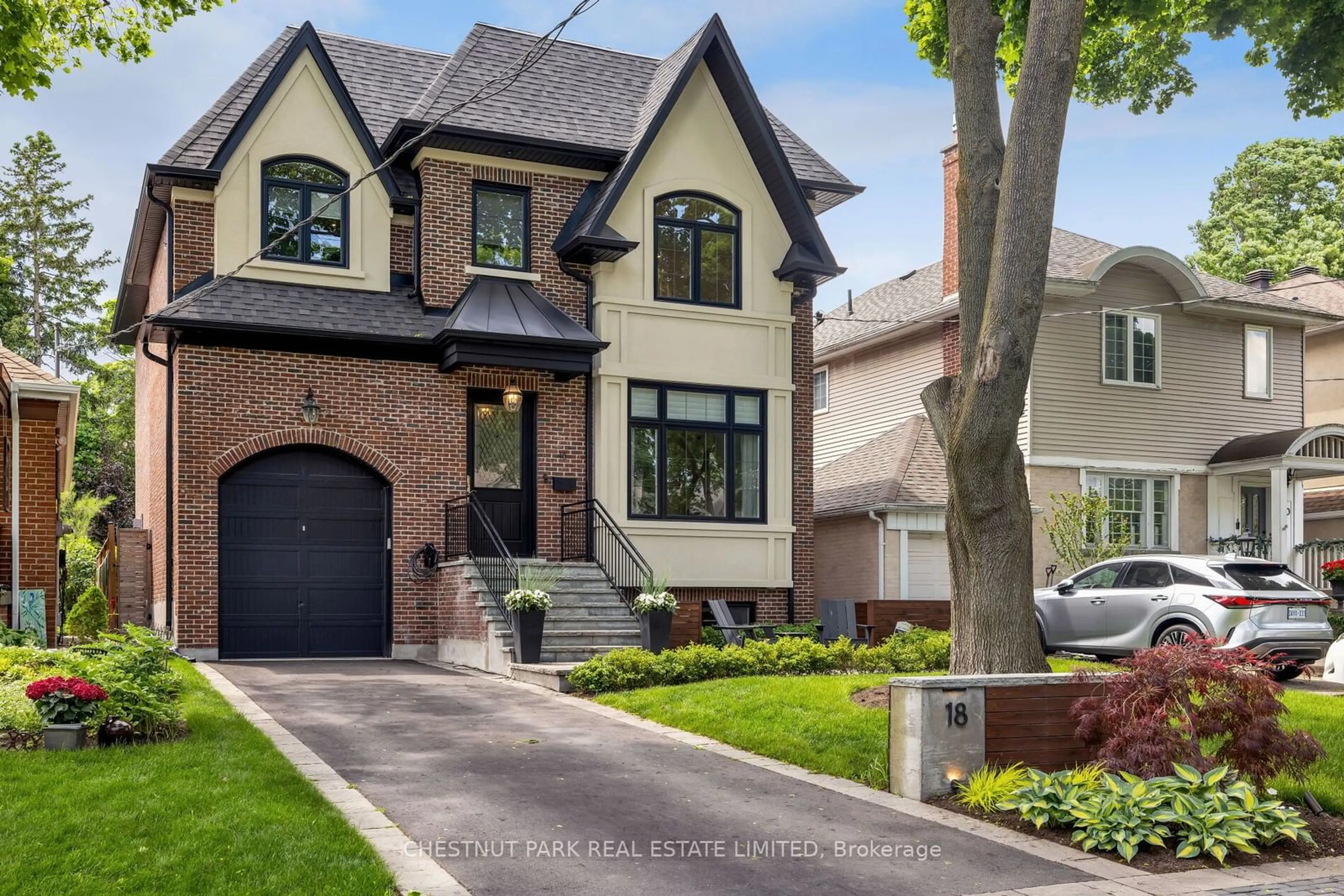 Home with brick exterior material for 18 Belvale Ave, Toronto Ontario M8X 2A7