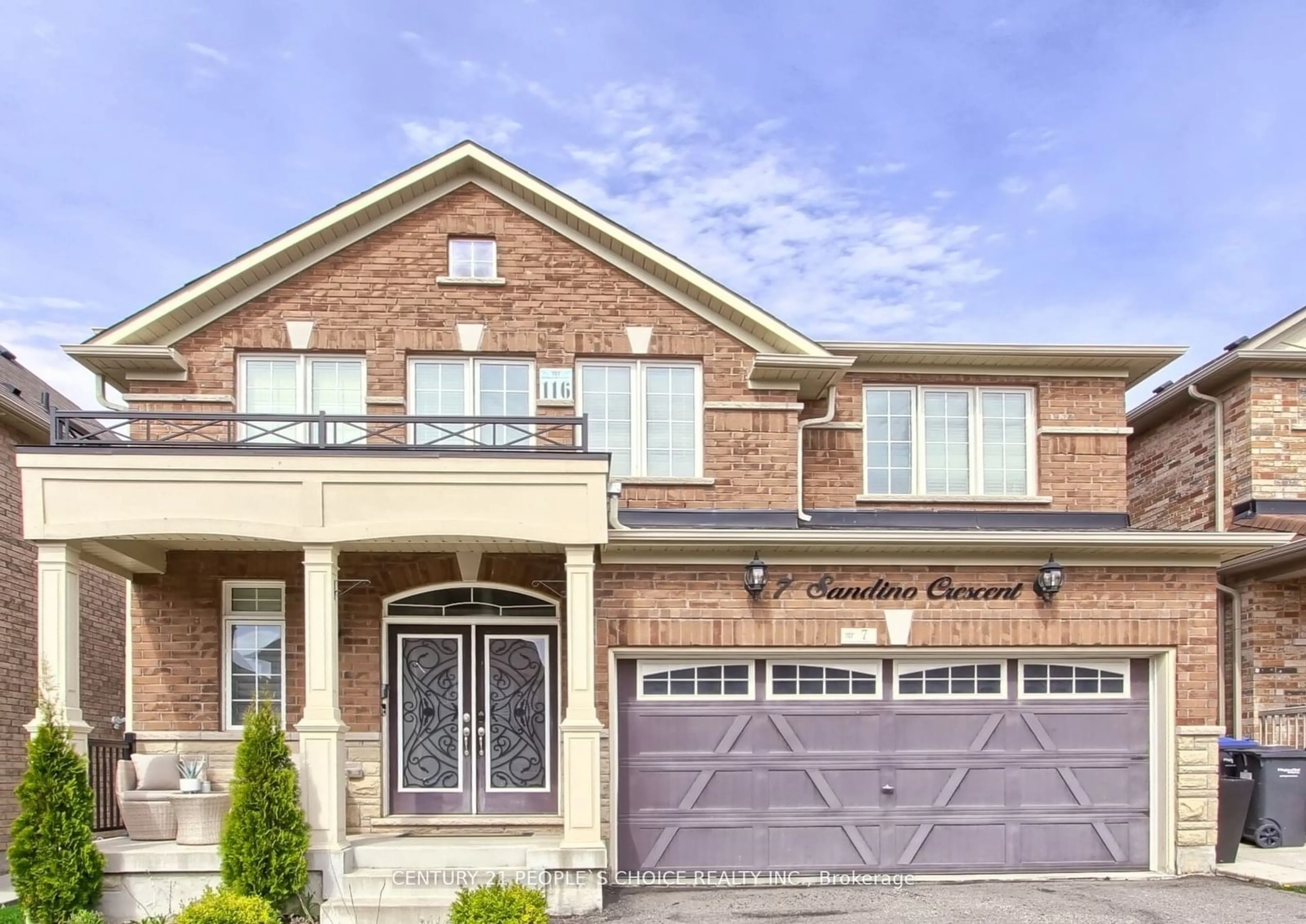 Home with brick exterior material for 7 Sandino Cres, Brampton Ontario L6Y 0G8