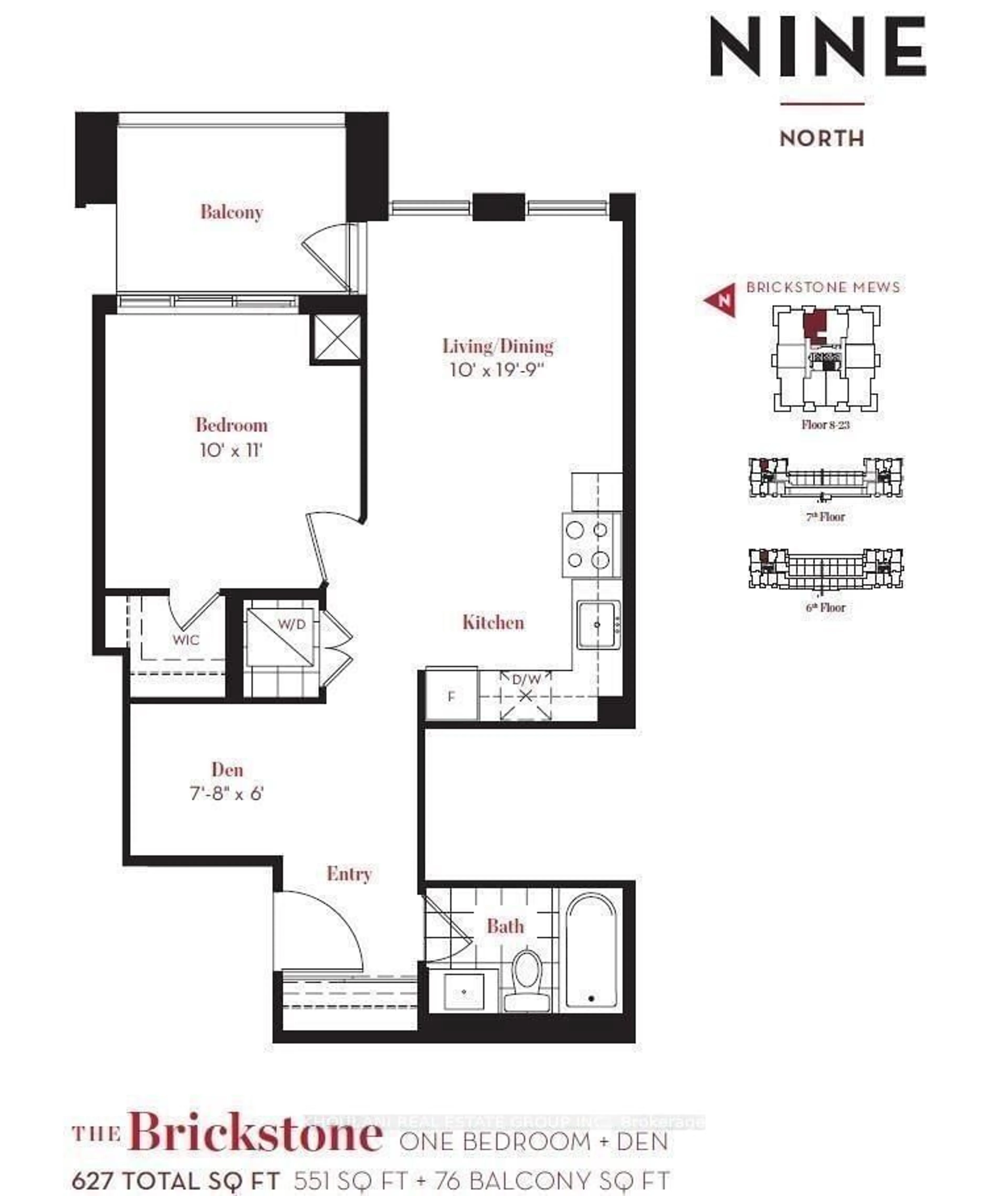 Floor plan for 4085 Parkside Village Dr #1605, Mississauga Ontario L5B 0K9