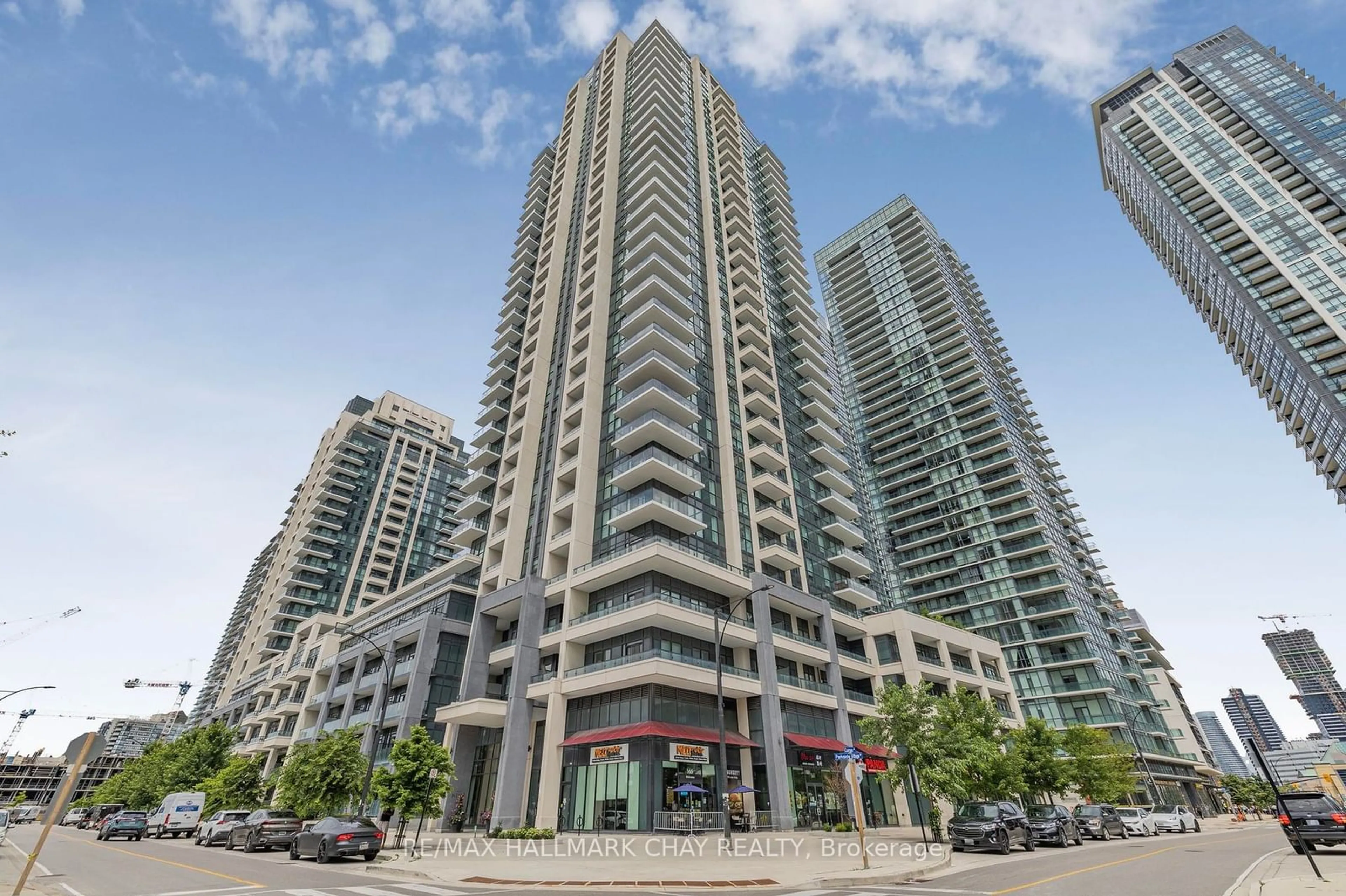 A pic from exterior of the house or condo for 4055 Parkside Village Dr #921, Mississauga Ontario L5B 0K8