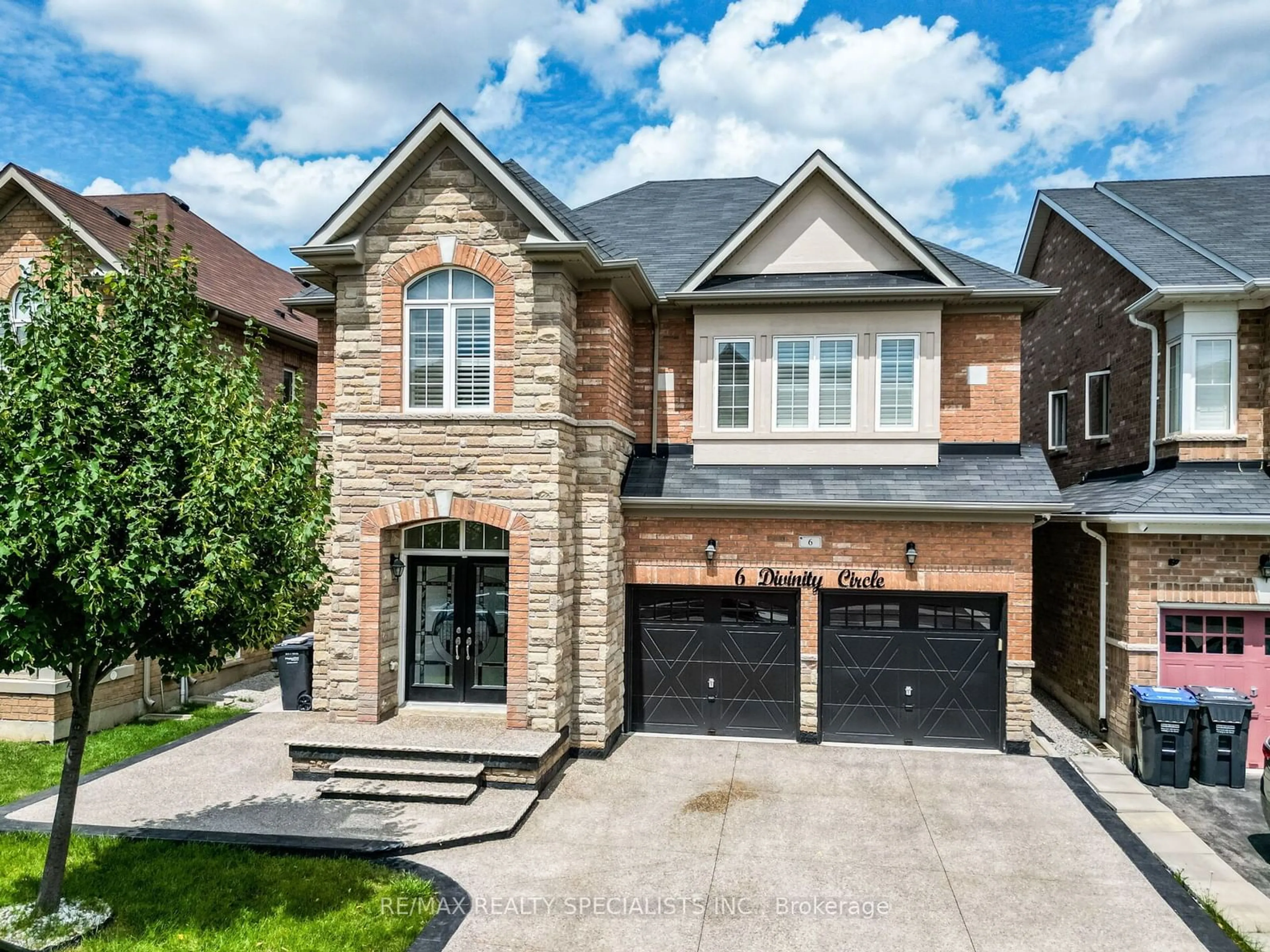 Home with brick exterior material for 6 Divinity Circ, Brampton Ontario L7A 3Y4