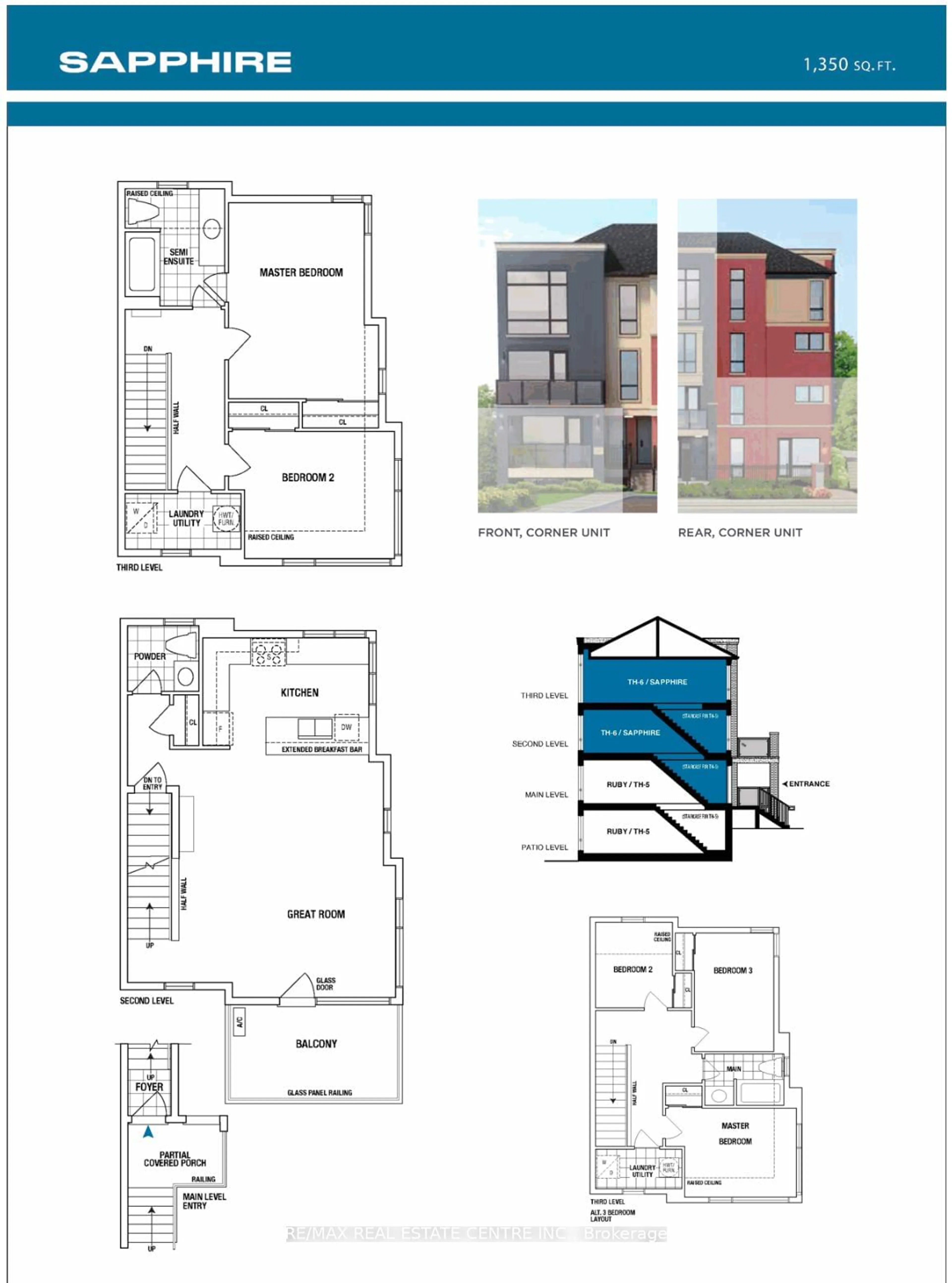 Floor plan for 1930 Wanless Dr #46, Brampton Ontario L7A 0A7