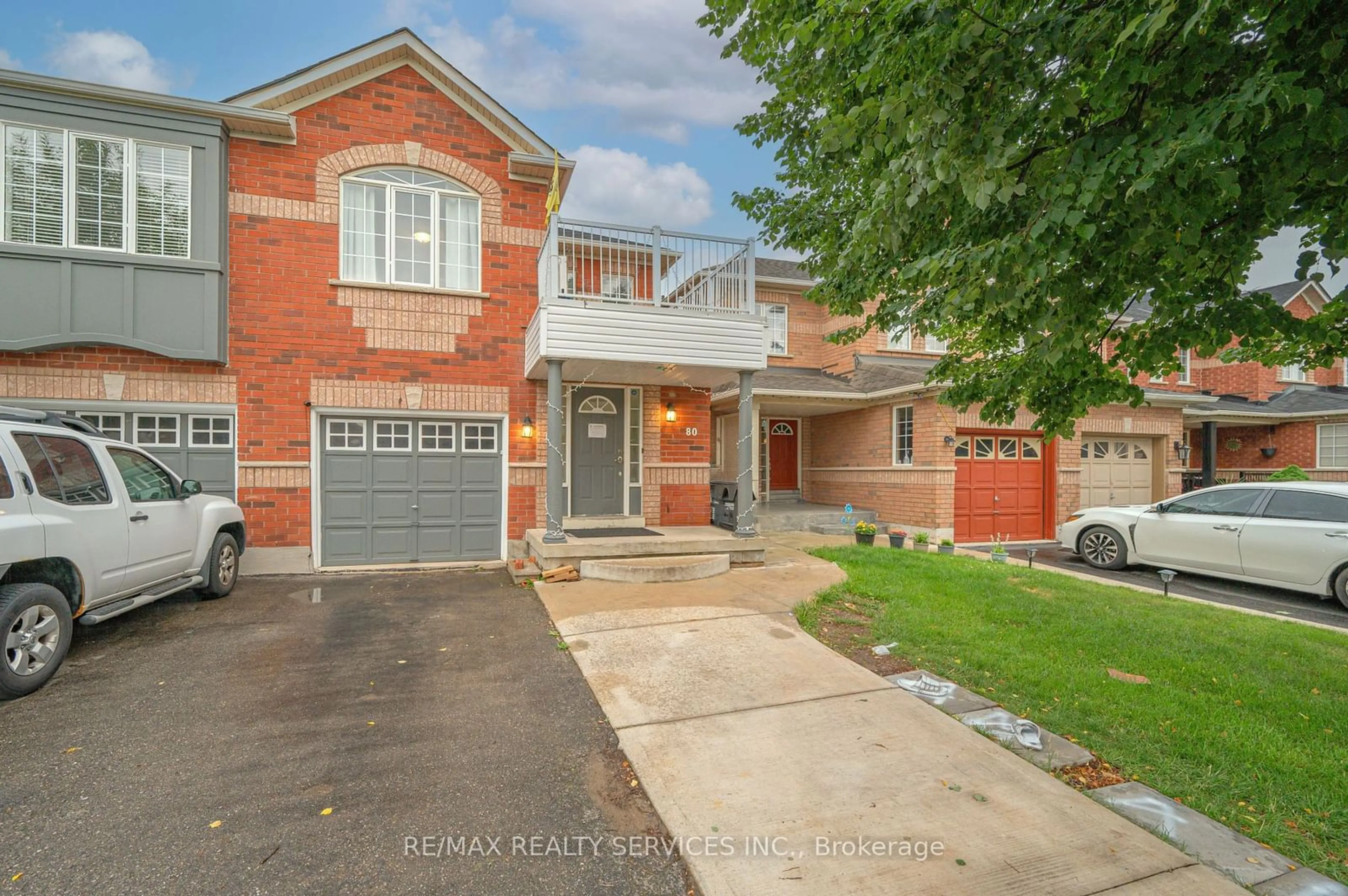 Home with brick exterior material for 80 Winners Circ, Brampton Ontario L7A 1W2