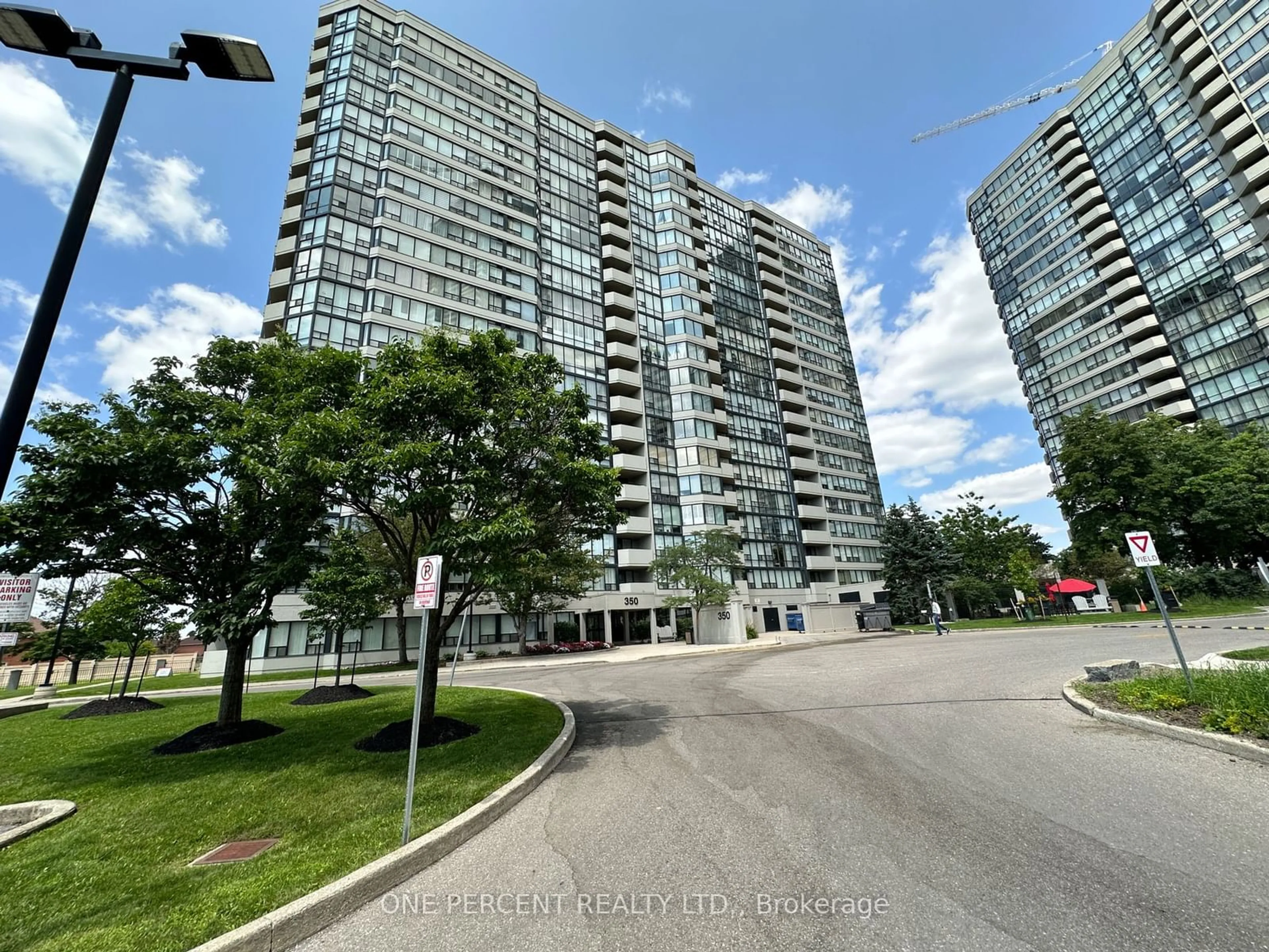 A pic from exterior of the house or condo for 350 Rathburn Rd #208, Mississauga Ontario L5B 3Y2