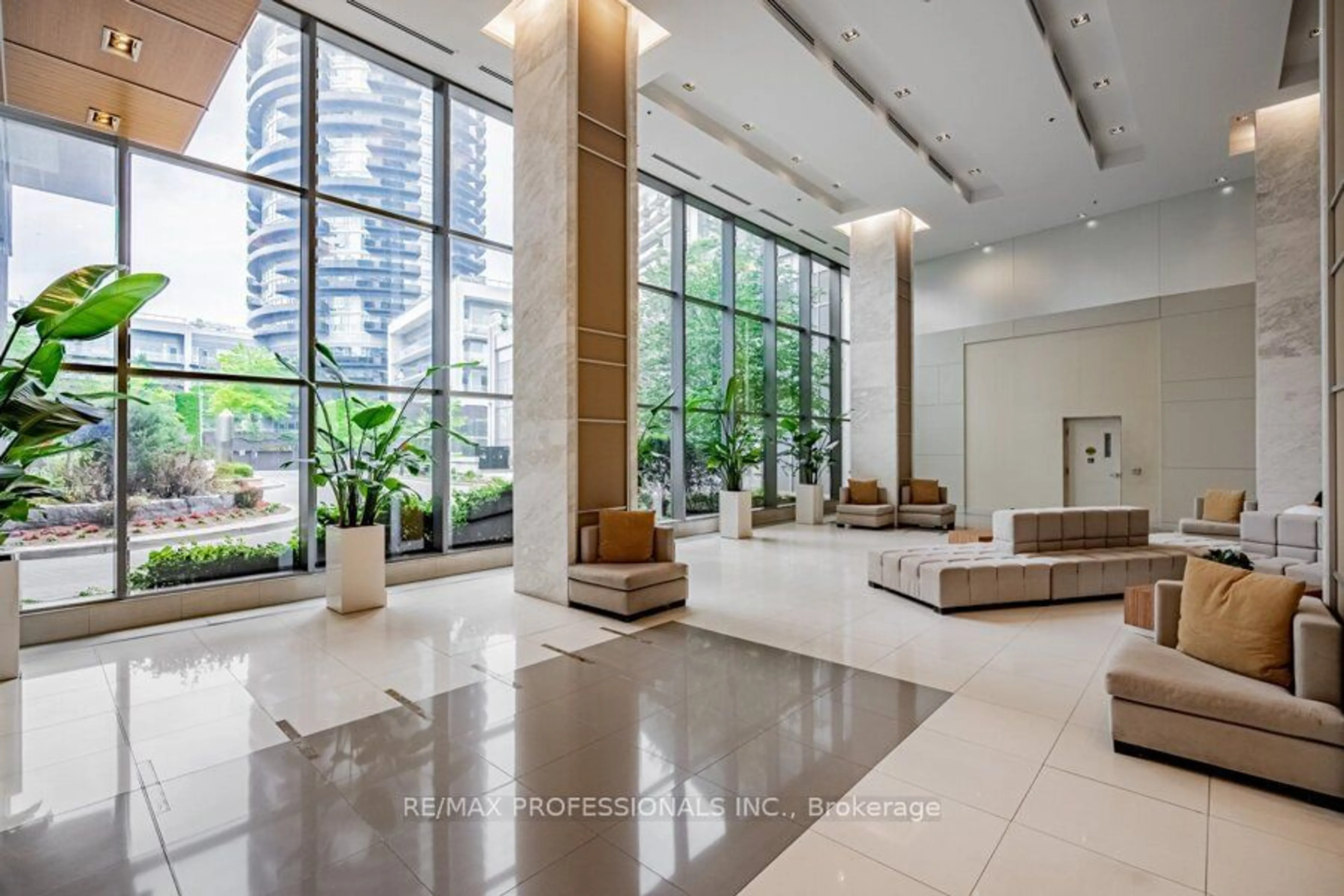 Indoor lobby for 16 Brookers Lane #710, Toronto Ontario M8V 0A5