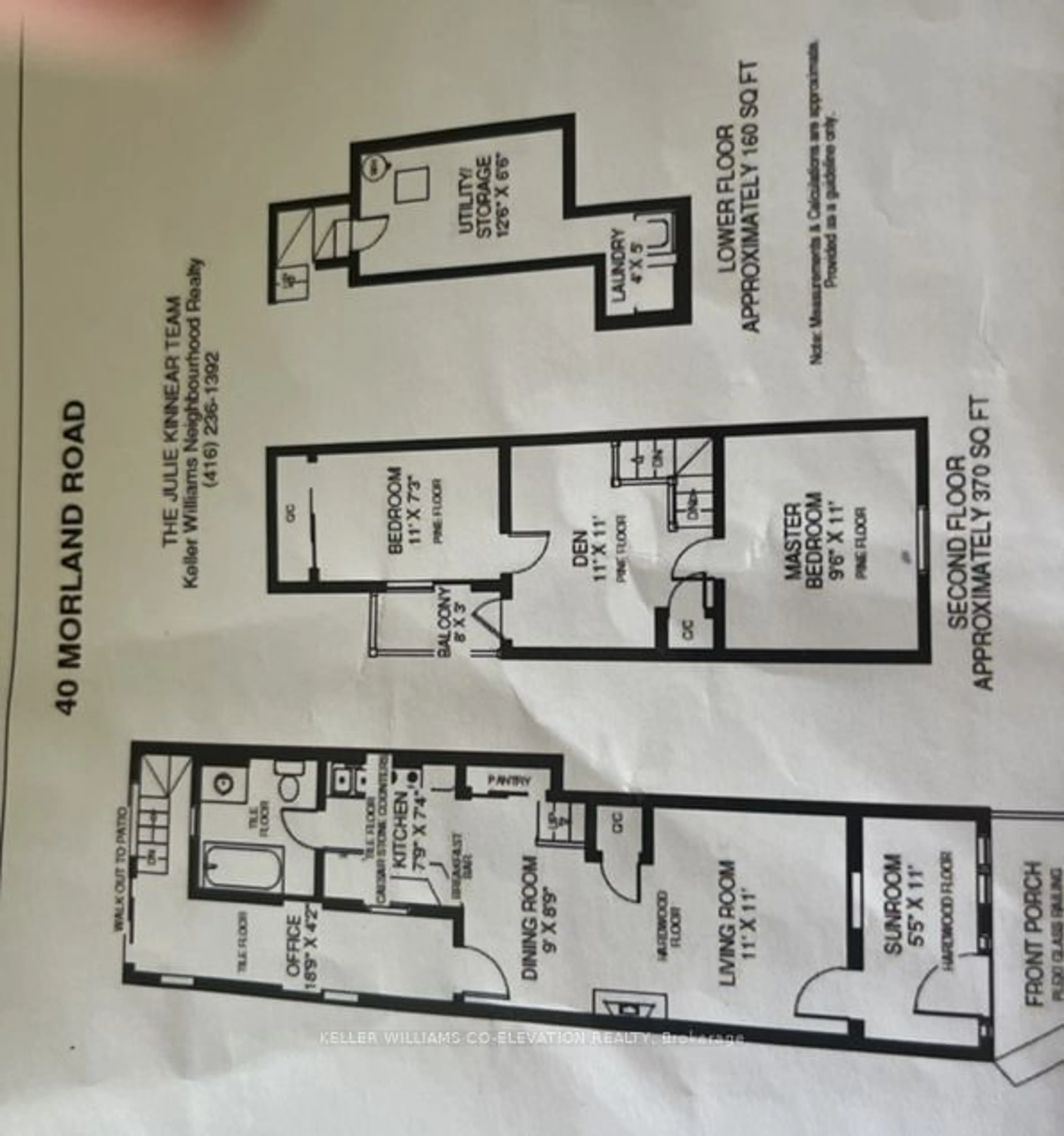 Floor plan for 40 Morland Rd, Toronto Ontario M6S 2M8