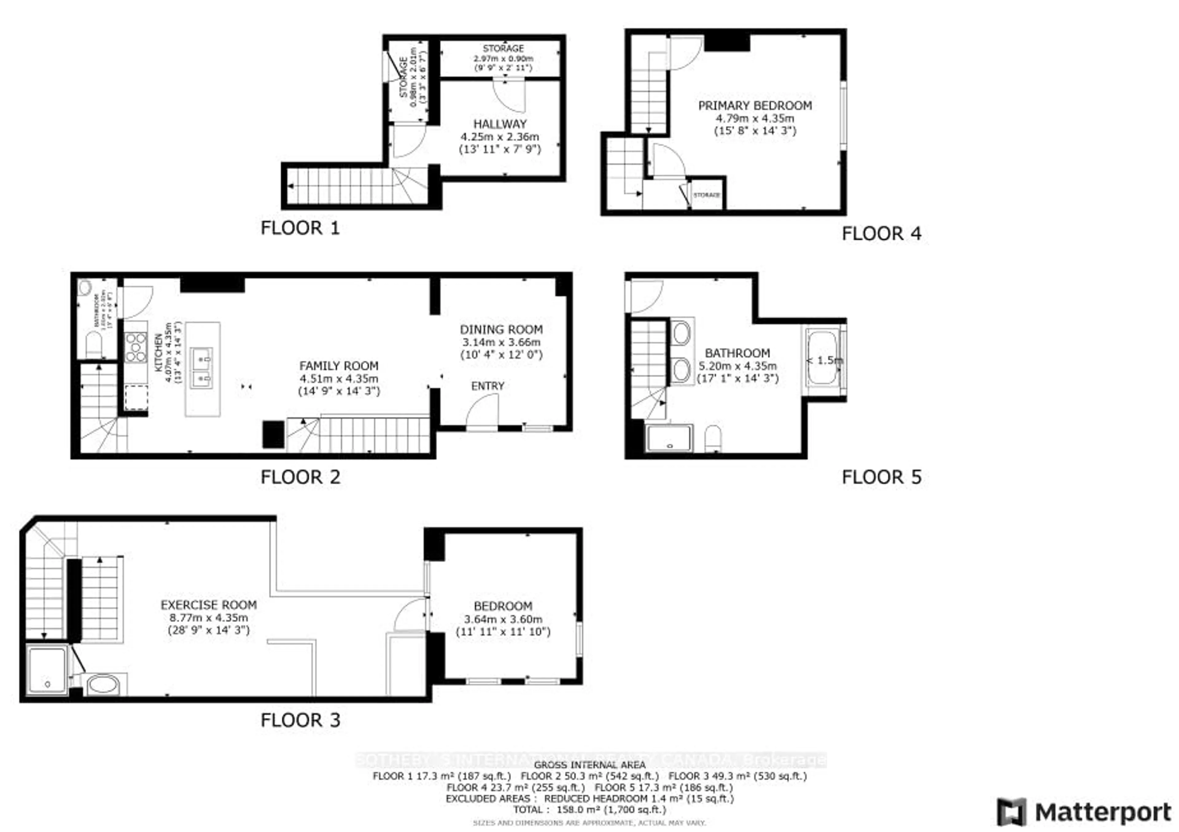 Floor plan for 40 Westmoreland Ave #TH7, Toronto Ontario M6H 2Z7