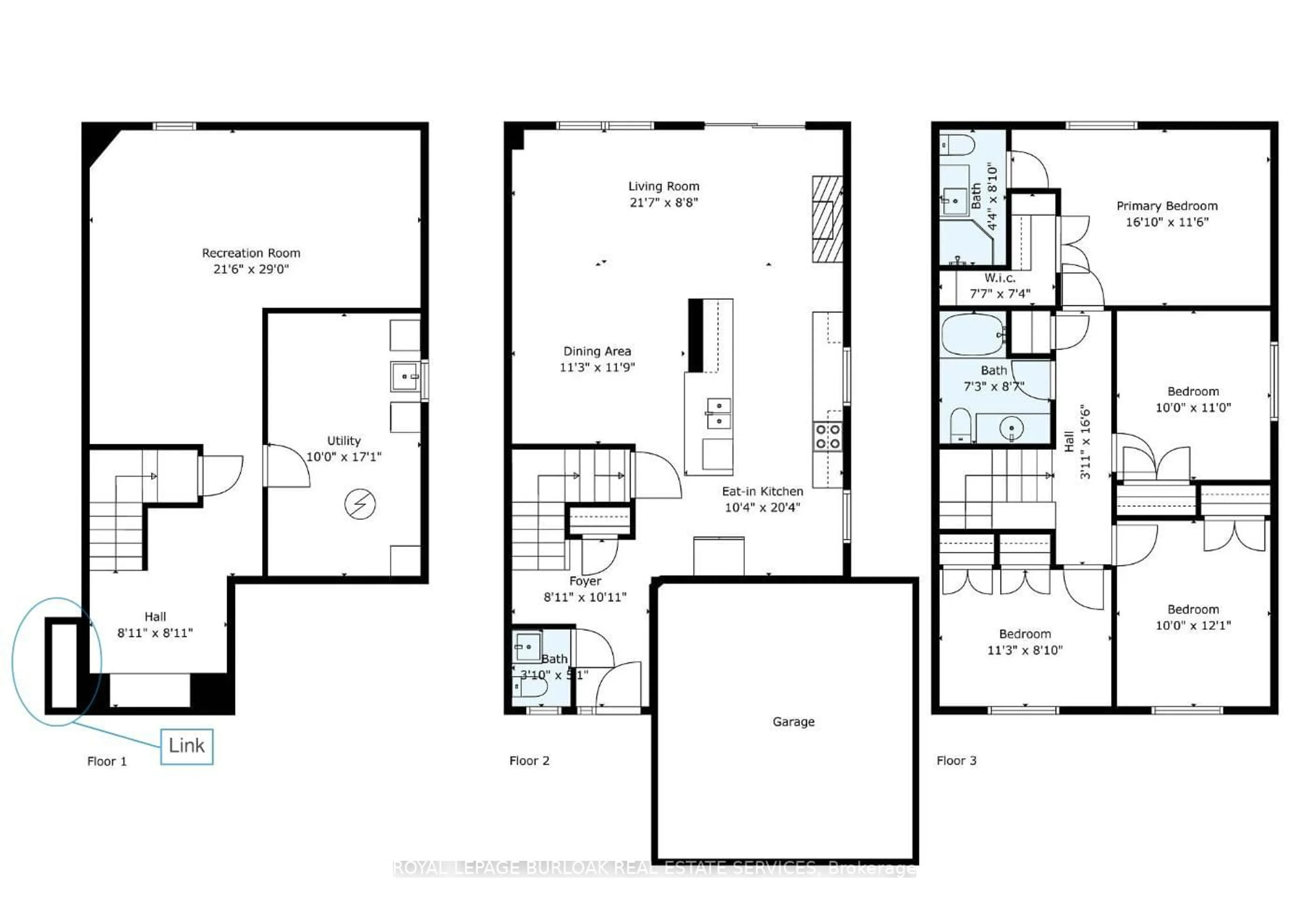 Floor plan for 2192 Fairchild Blvd, Burlington Ontario L7P 3E4