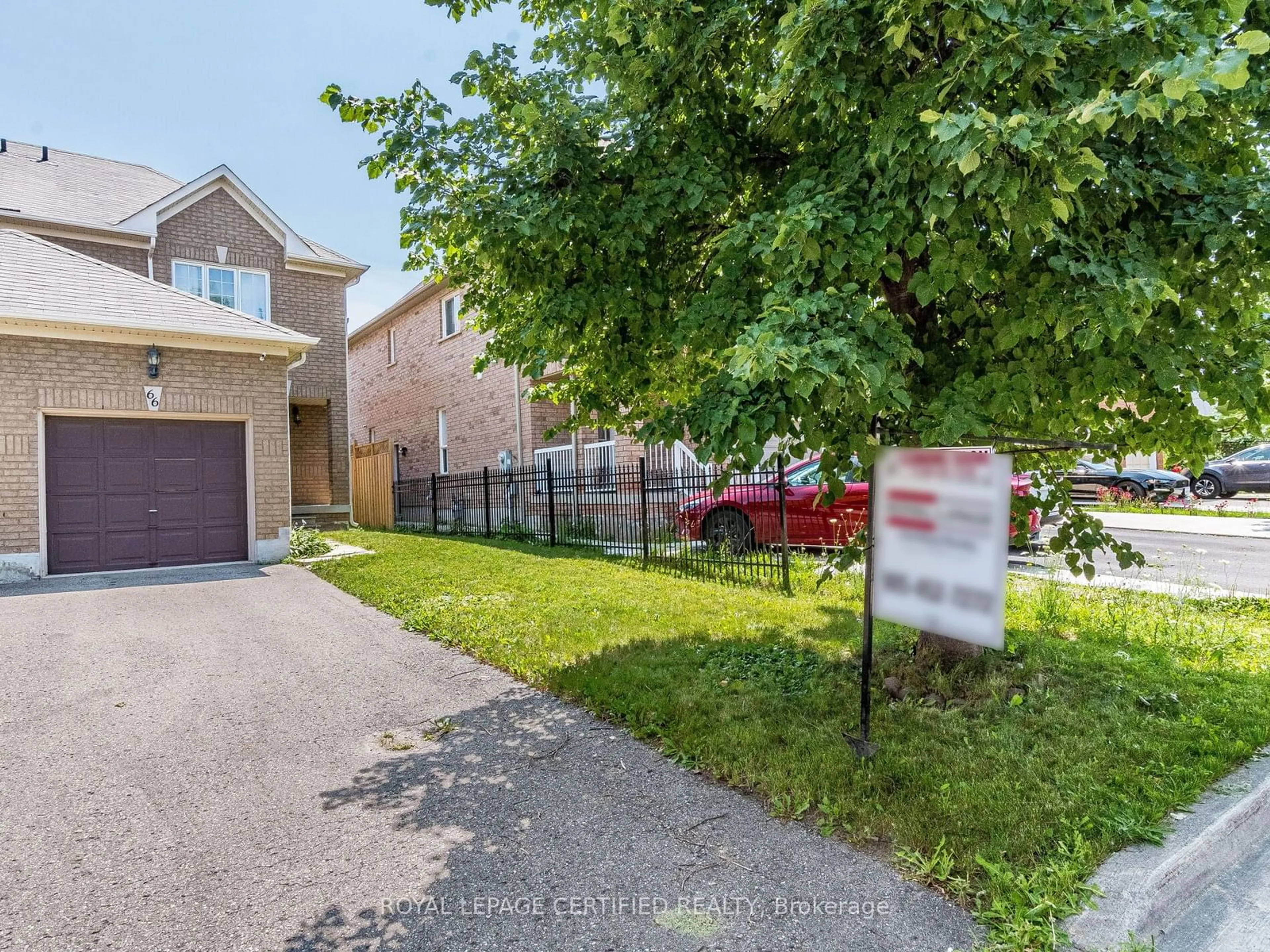 Fenced yard for 66 Cadillac Cres, Brampton Ontario L7A 3B6