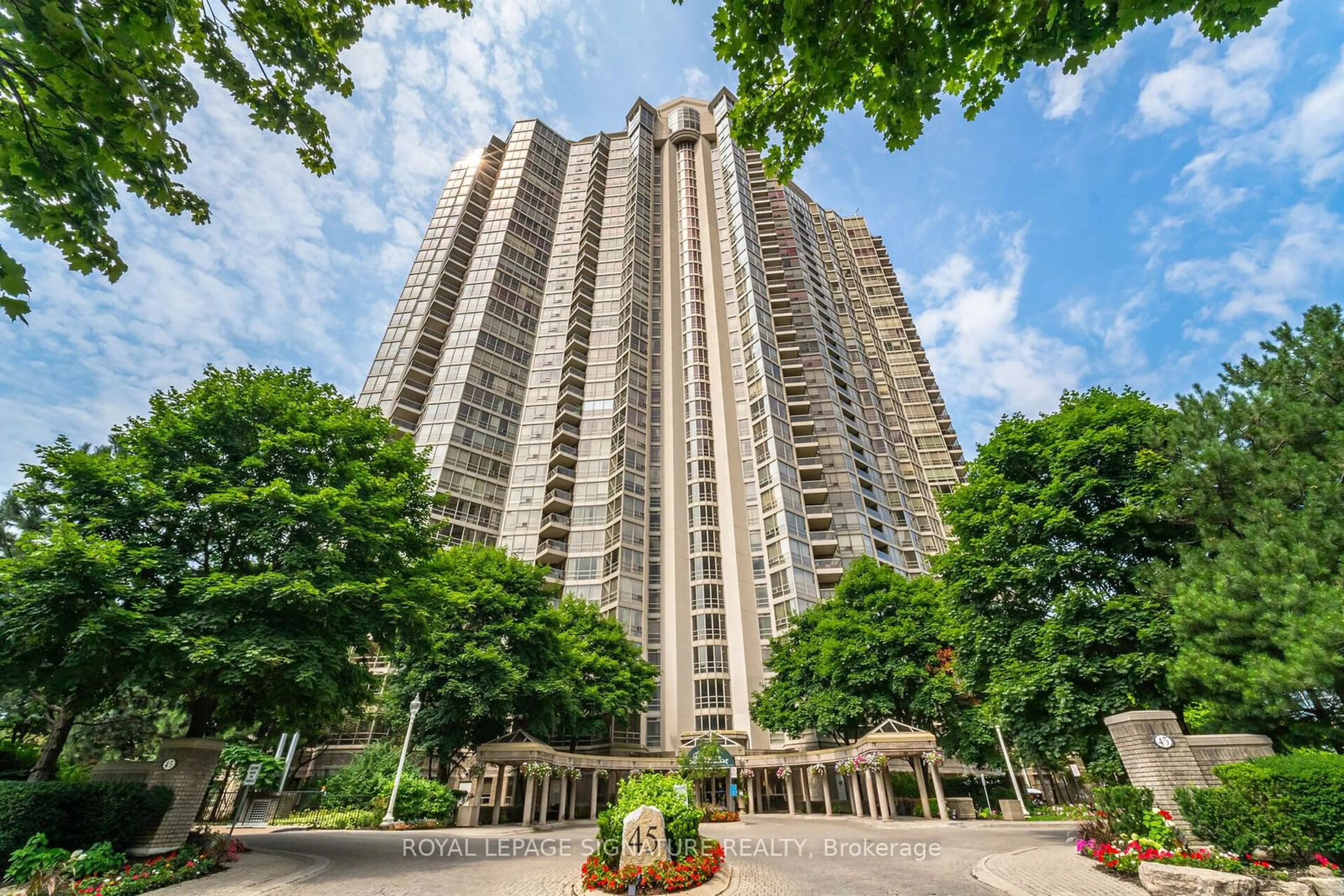 A pic from exterior of the house or condo for 45 Kingsbridge Garden Circ #2803, Mississauga Ontario L5R 3K4