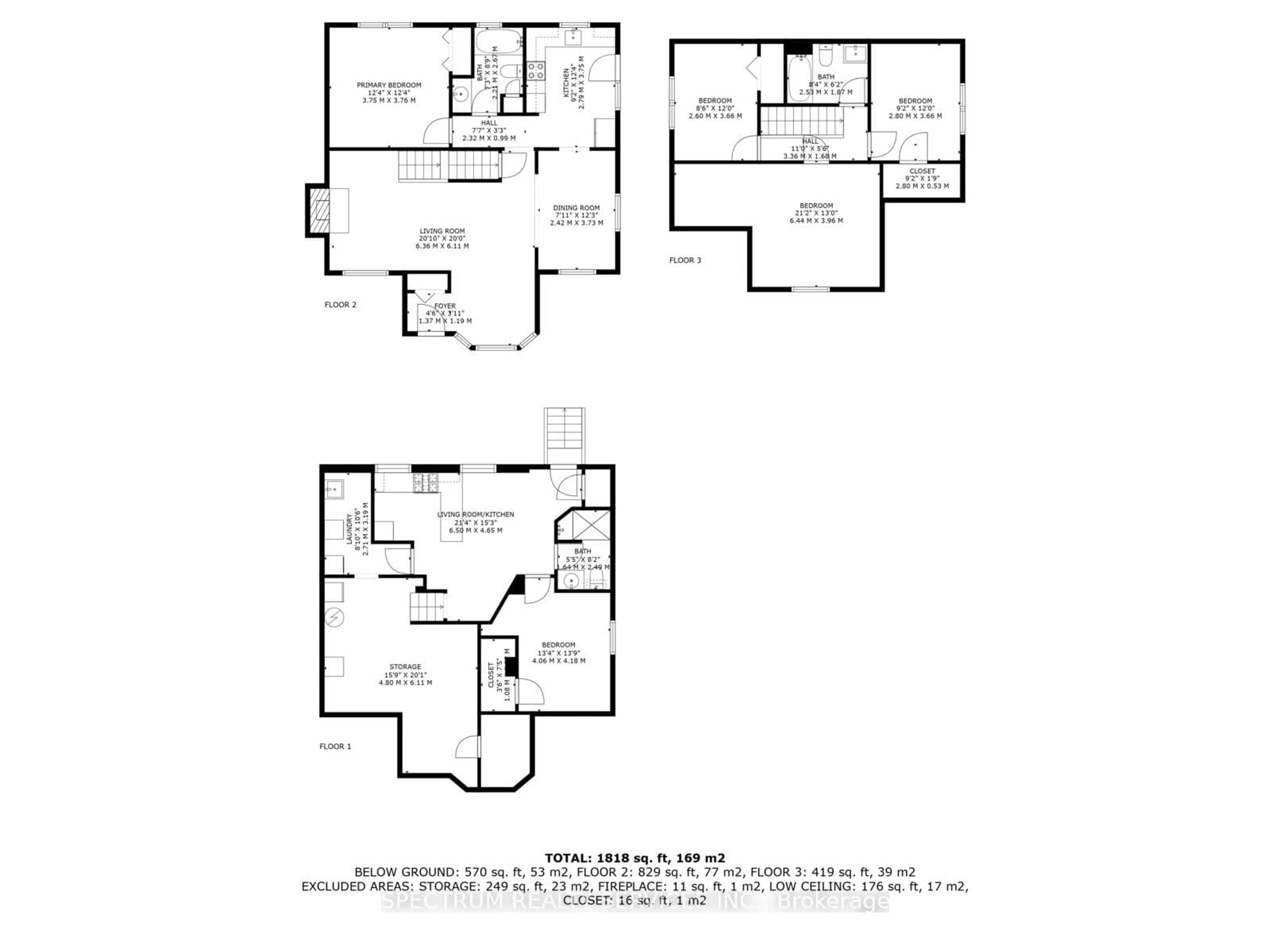 Floor plan for 1916 Balsam Ave, Mississauga Ontario L5J 1L2