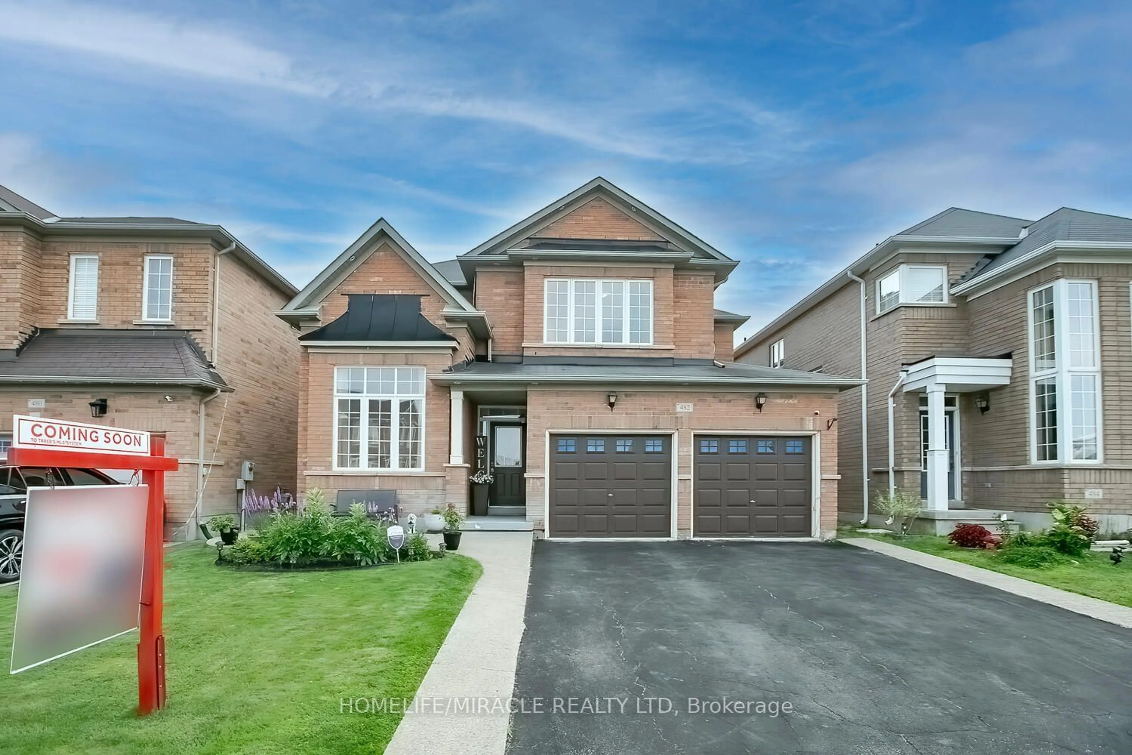 Home with brick exterior material for 482 Van Kirk Dr, Brampton Ontario L7A 0M8