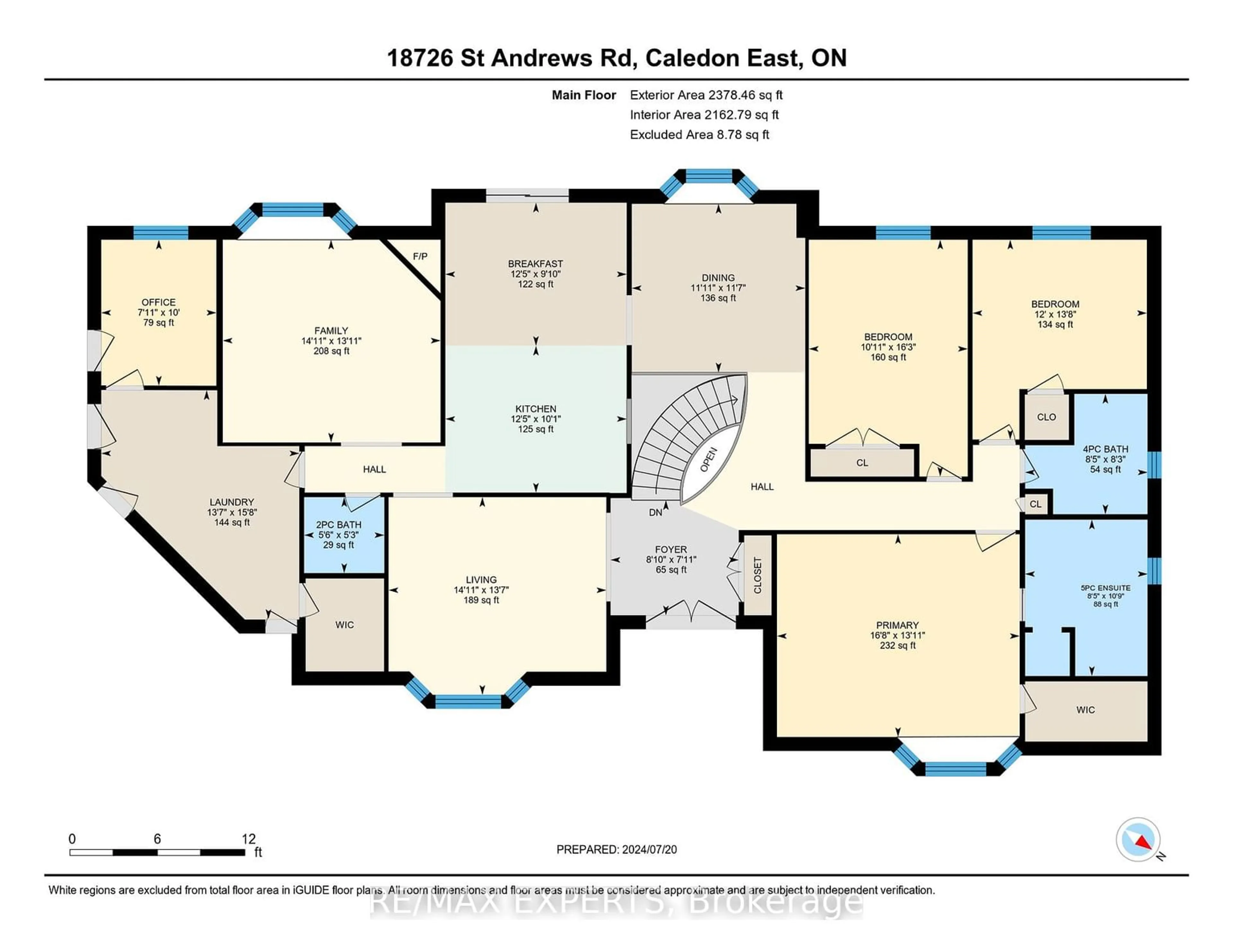 Floor plan for 18726 St. Andrews Rd, Caledon Ontario L7K 2C7