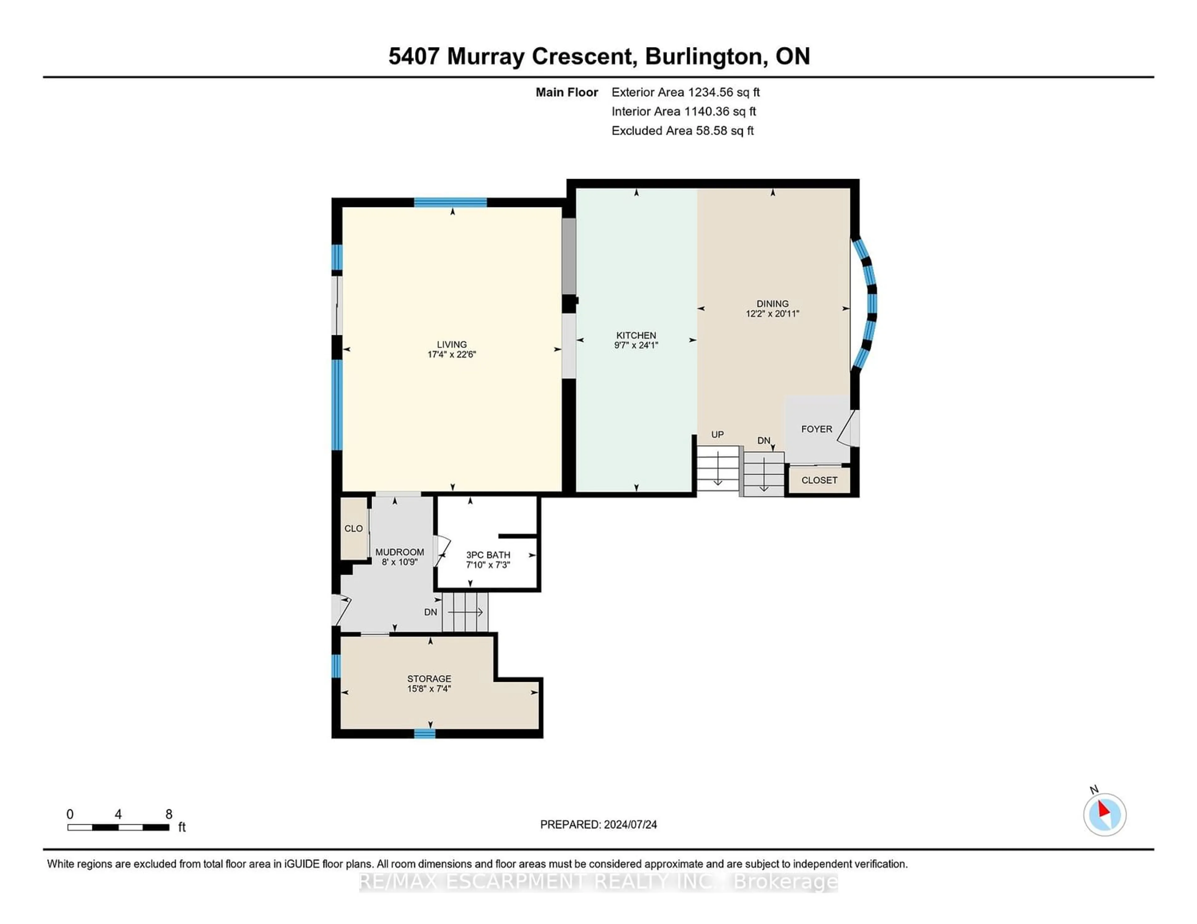 Floor plan for 5407 Murray Cres, Burlington Ontario L7L 3S6