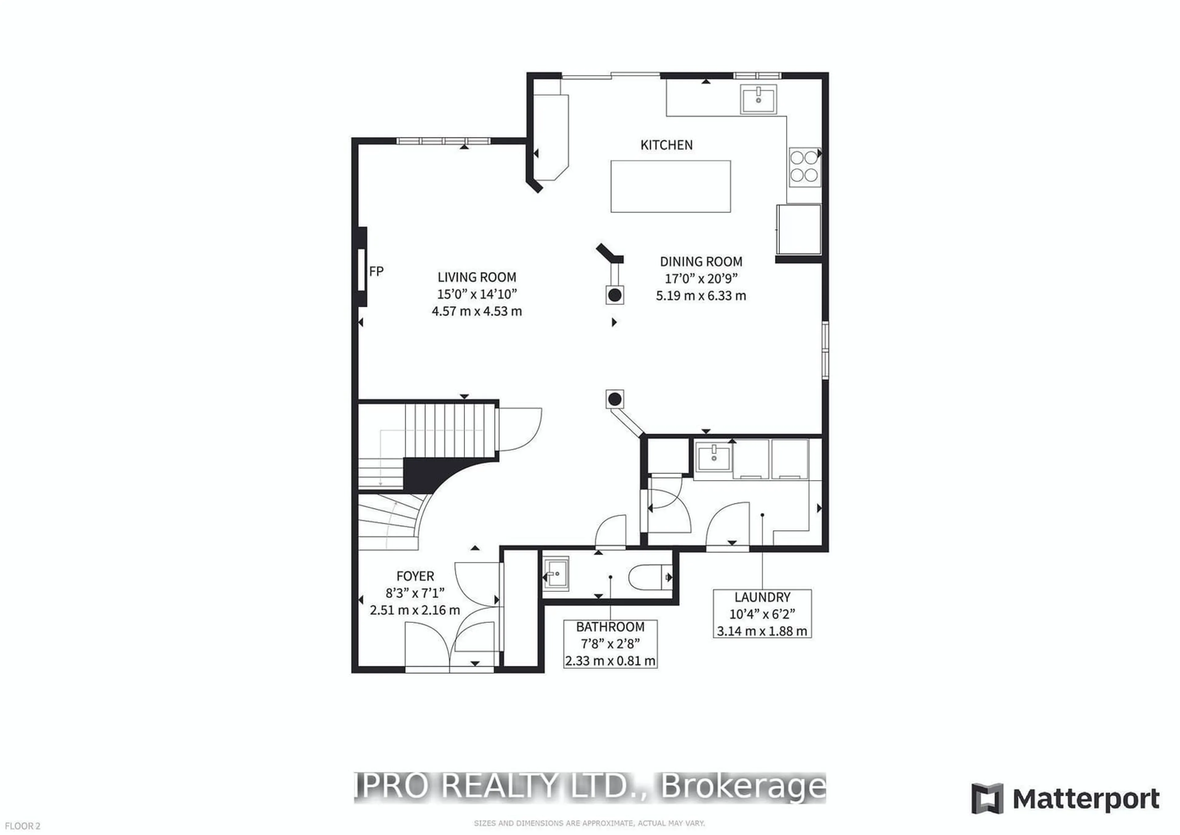 Floor plan for 69 Baybrook Rd, Brampton Ontario L7A 1L4