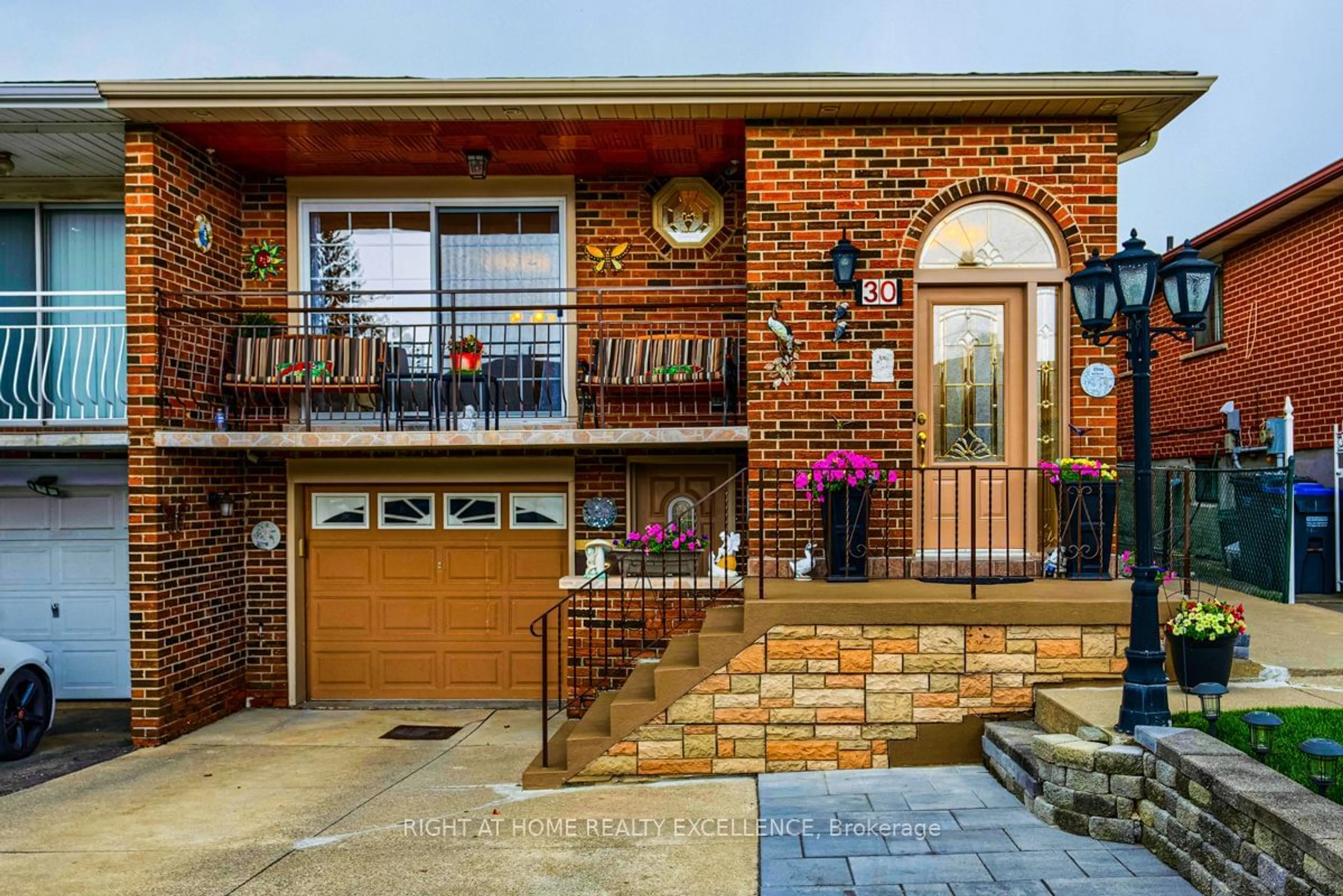 Home with brick exterior material for 30 Prouse Dr, Brampton Ontario L6V 3A8