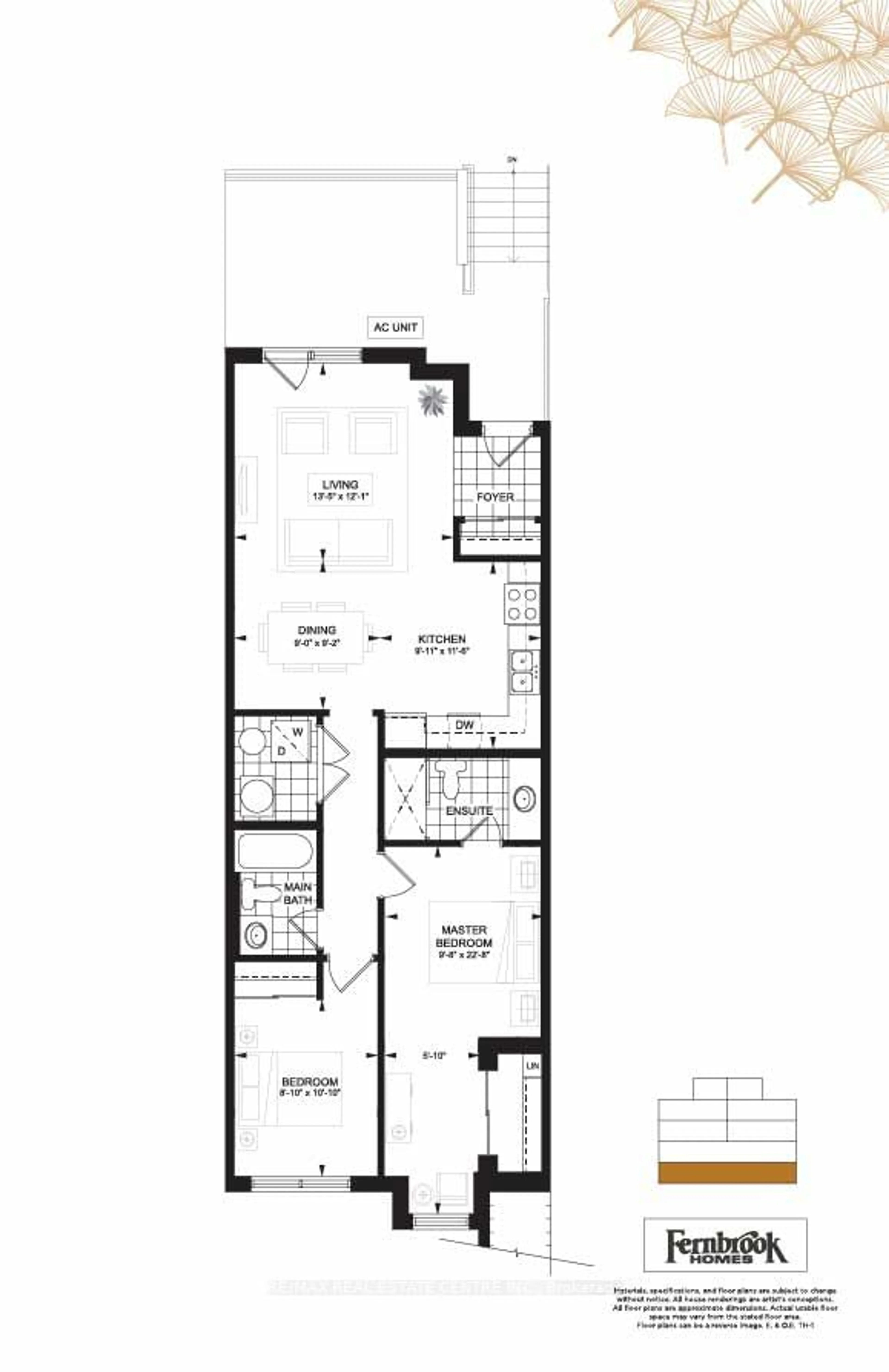 Floor plan for 8175 Britannia Rd #427, Milton Ontario L9T 7E7