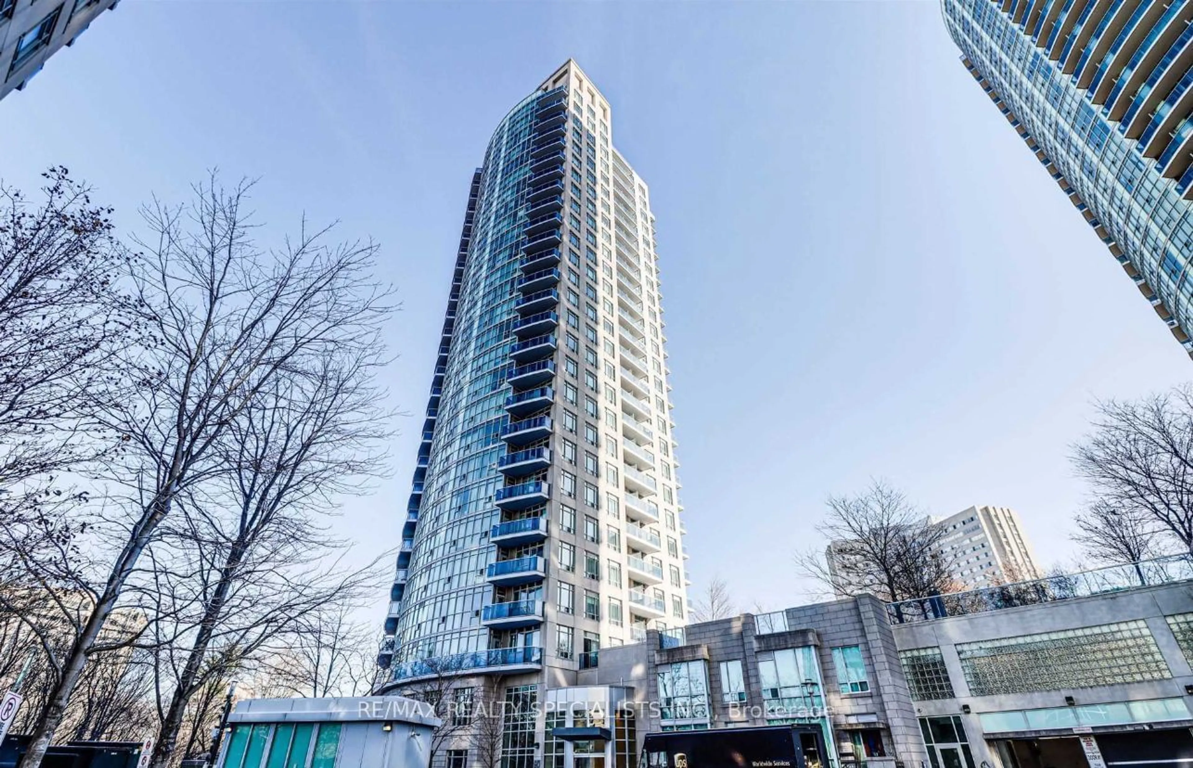 A pic from exterior of the house or condo for 90 Absolute Ave #2707, Mississauga Ontario L4Z 0A3