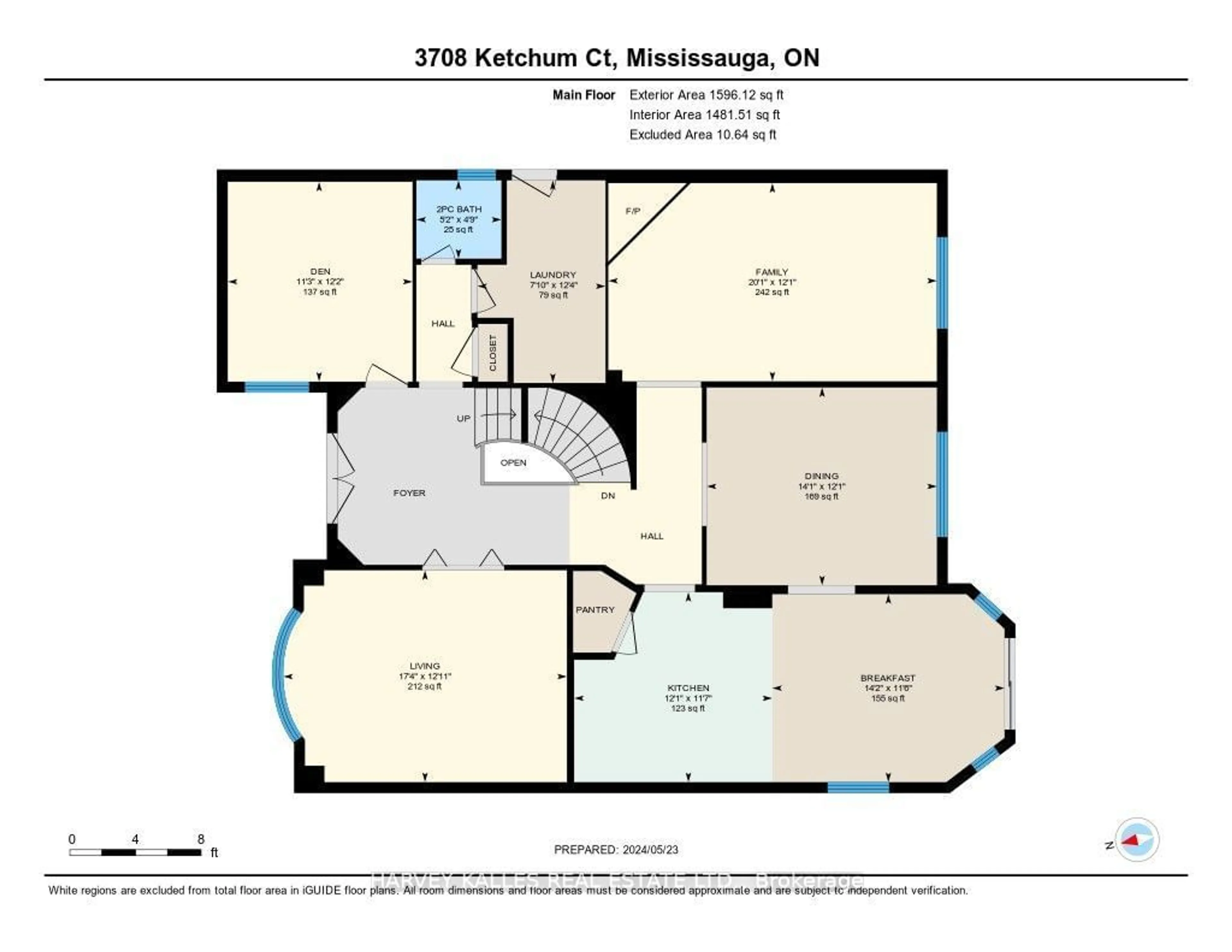 Floor plan for 3708 Ketchum Crt, Mississauga Ontario L5L 4S4