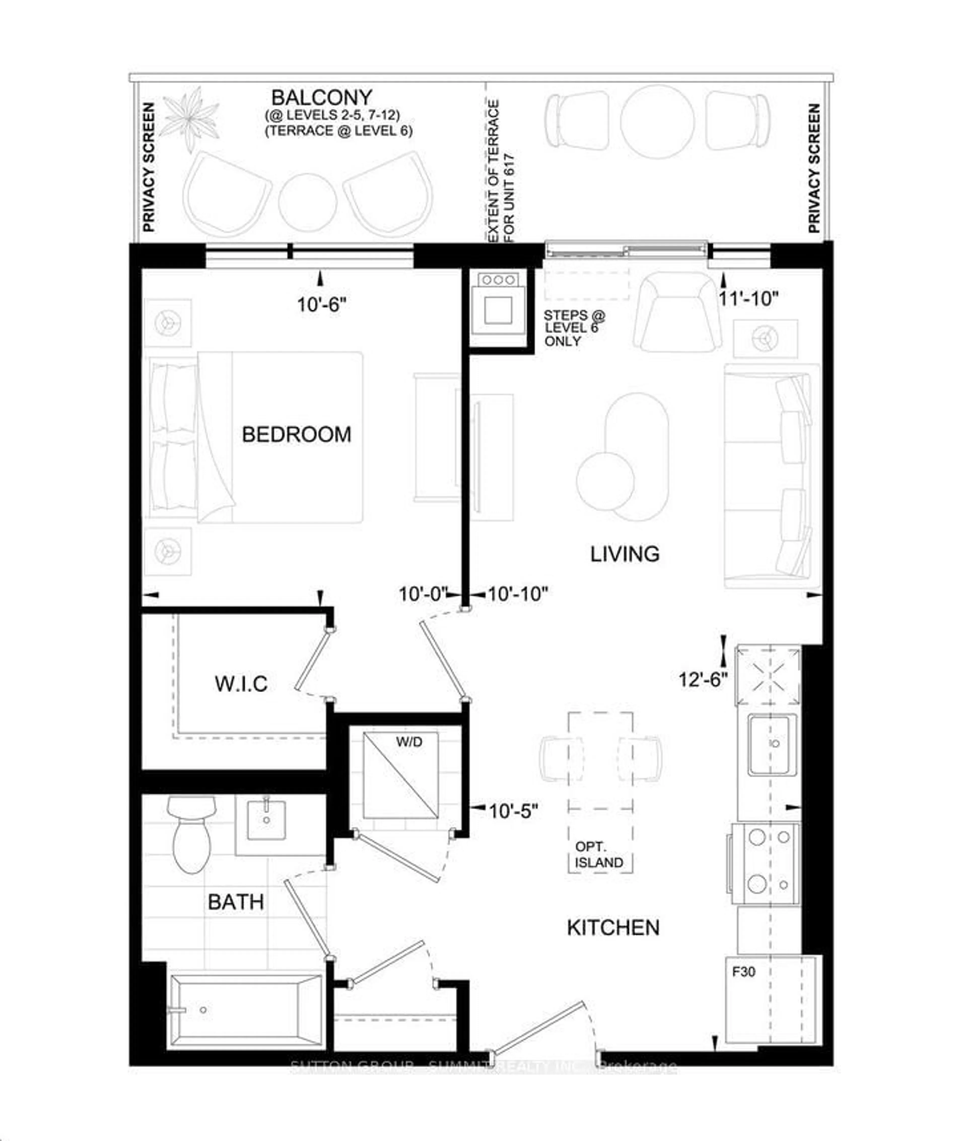 Floor plan for 3220 William Coltson Ave #1117, Oakville Ontario L6H 7X9